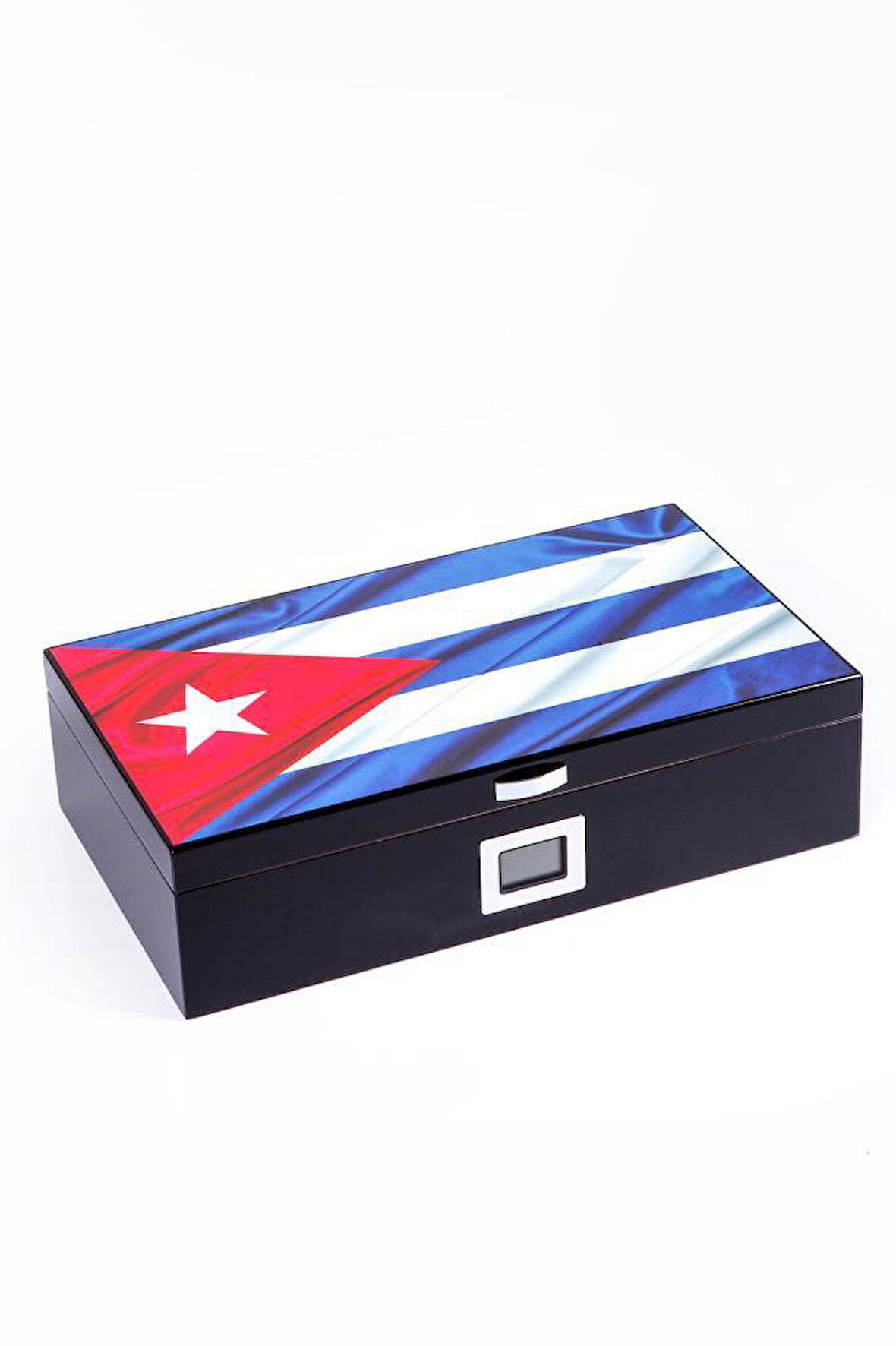 Cuban Flag Sedir Humidor Puro Kutusu