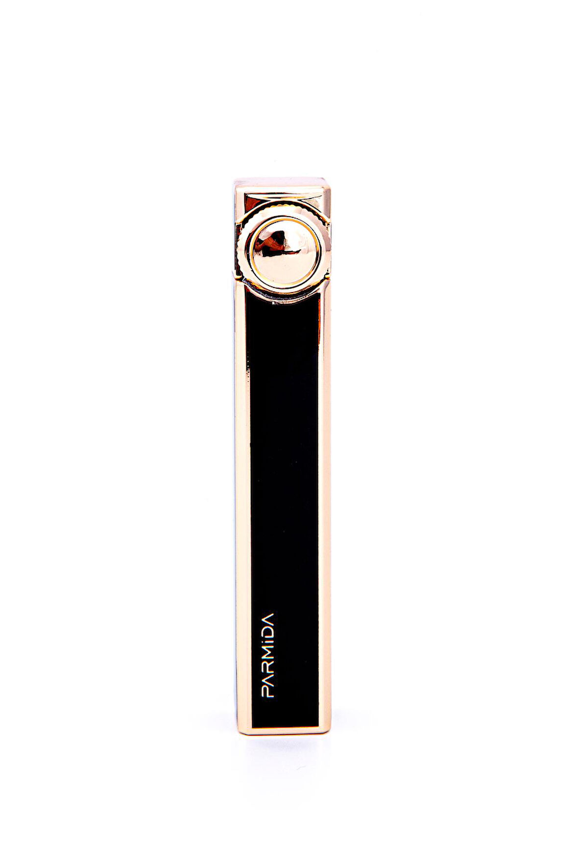 Slim Siyah-Gold Soft Flame Metal Çakmak