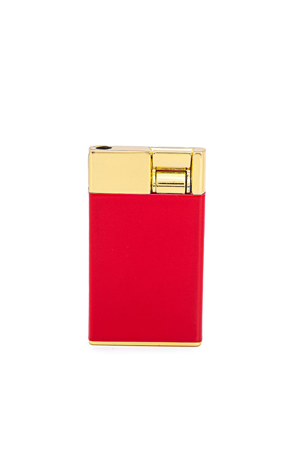 Tek Torch Pürmüz Kırmızı-Gold Metal Puro Çakmağı