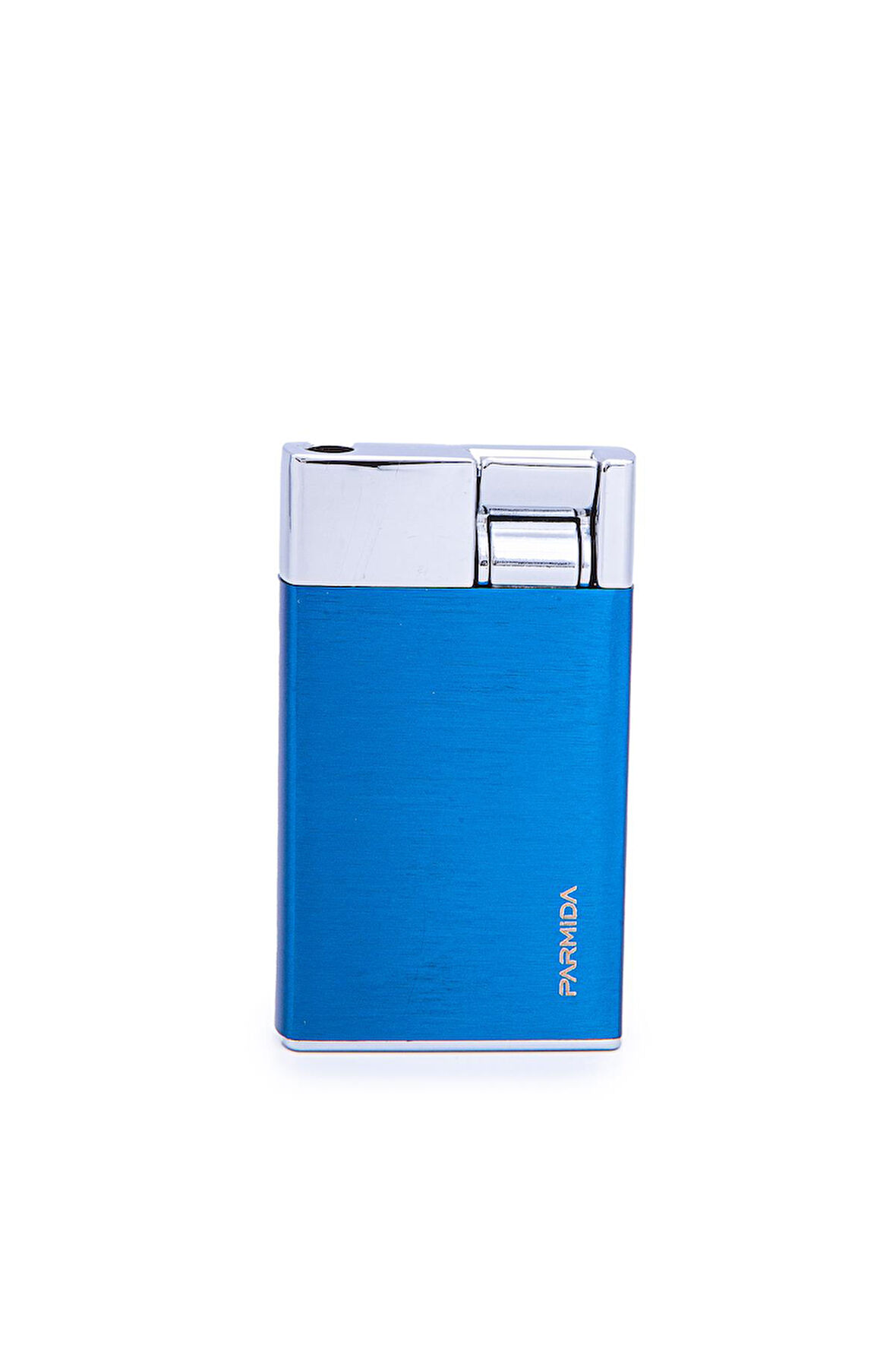 Tek Torch Pürmüz Mavi Gümüş Metal Puro Çakmağı