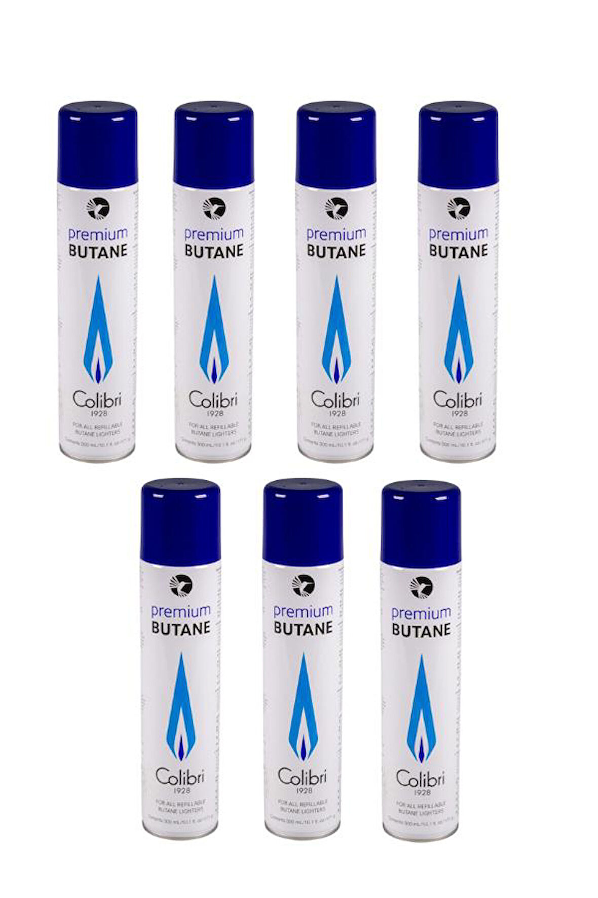 Premium Gazlı ve Pürmüzlü Çakmaklar İçin Bütan Gaz 7'li Paket