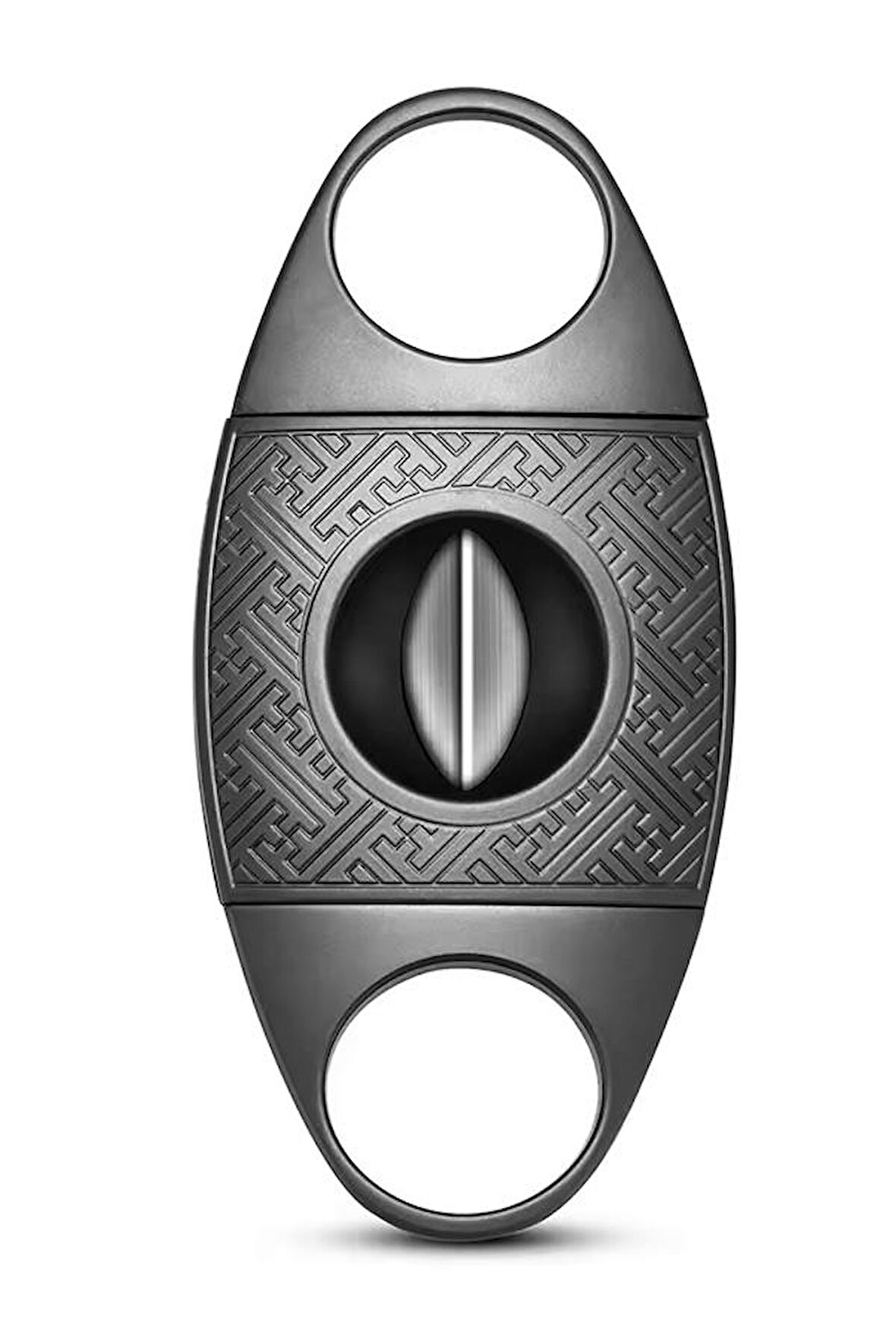 Gunmetal İşlemeli Kılıflı V Puro Makası Kesici