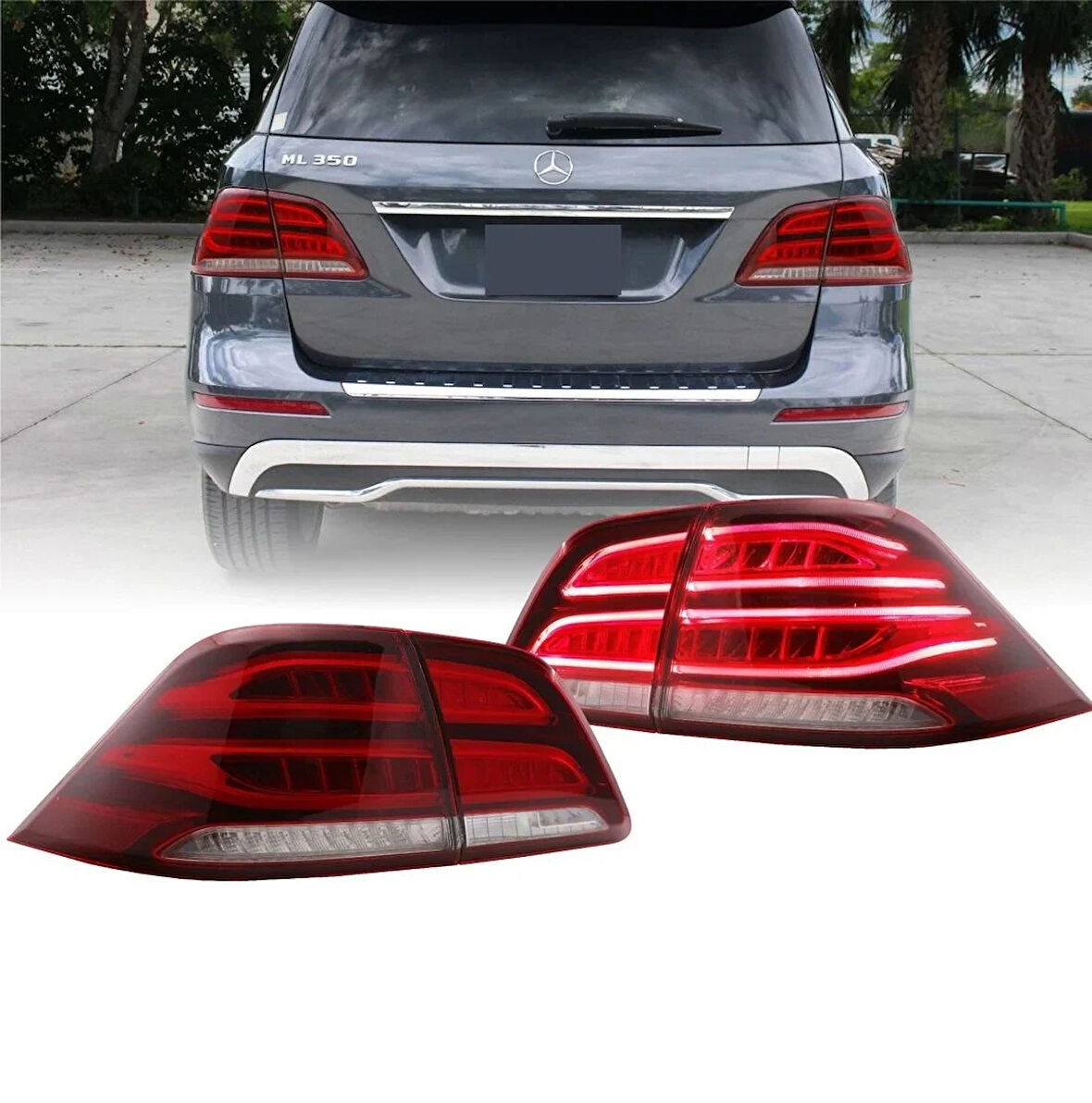 AUTOGP  Mercedes w166 ml stop lambası seti ledli gle dizayn