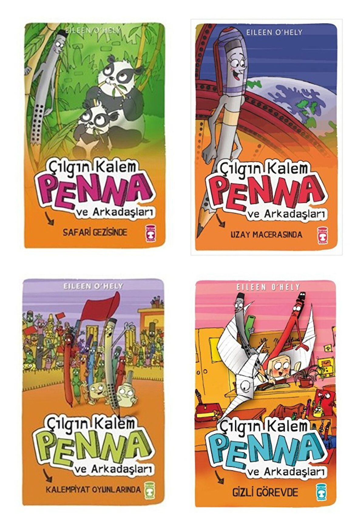 Çılgın Kalem Penna ve Arkadaşları Seti 4 Kitap