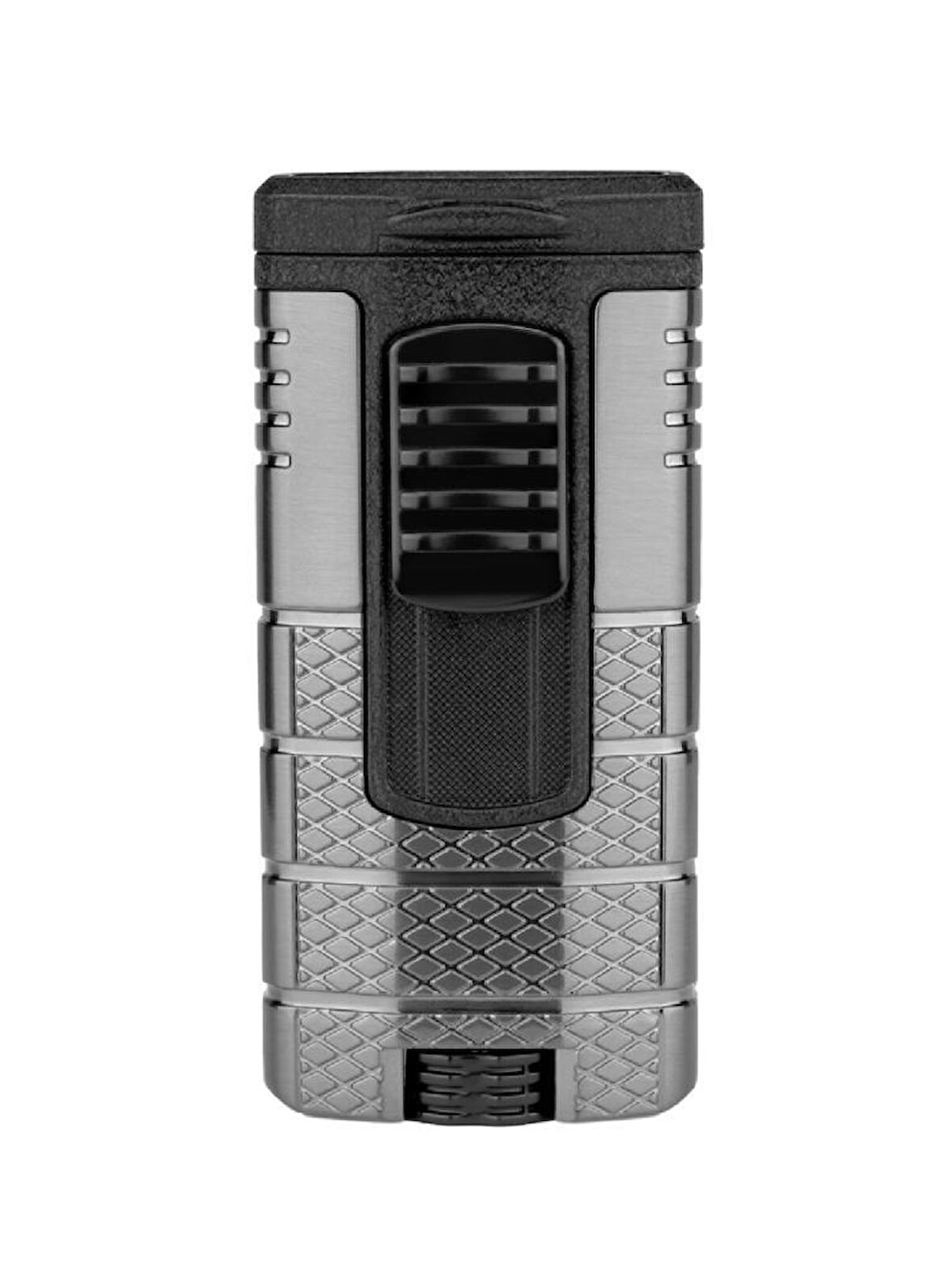 Tactical Triple Lighter Gunmetal Siyah Puro Çakmağı