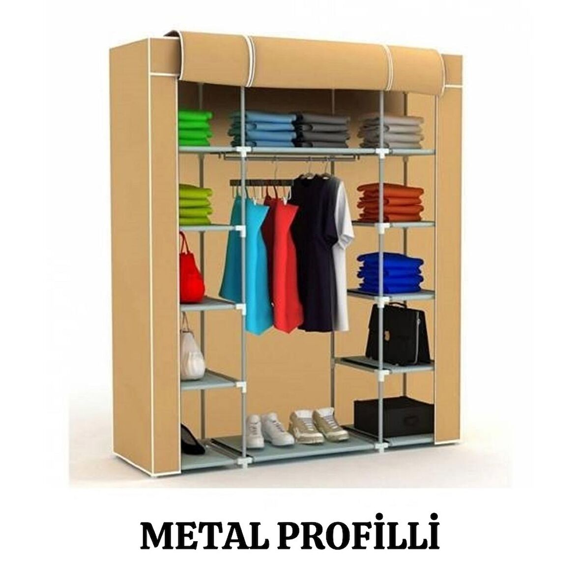 beyazpazar METAL PROFİLLİ ÇYR BEJ FRENK