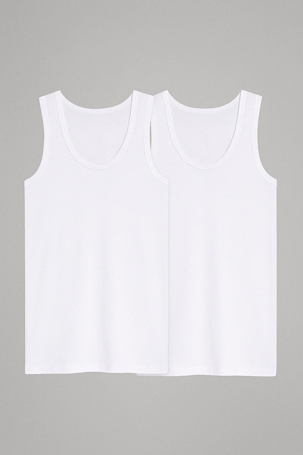 Erkek Klasik Modal 2'li Siyah - Beyaz Kutulu Atlet