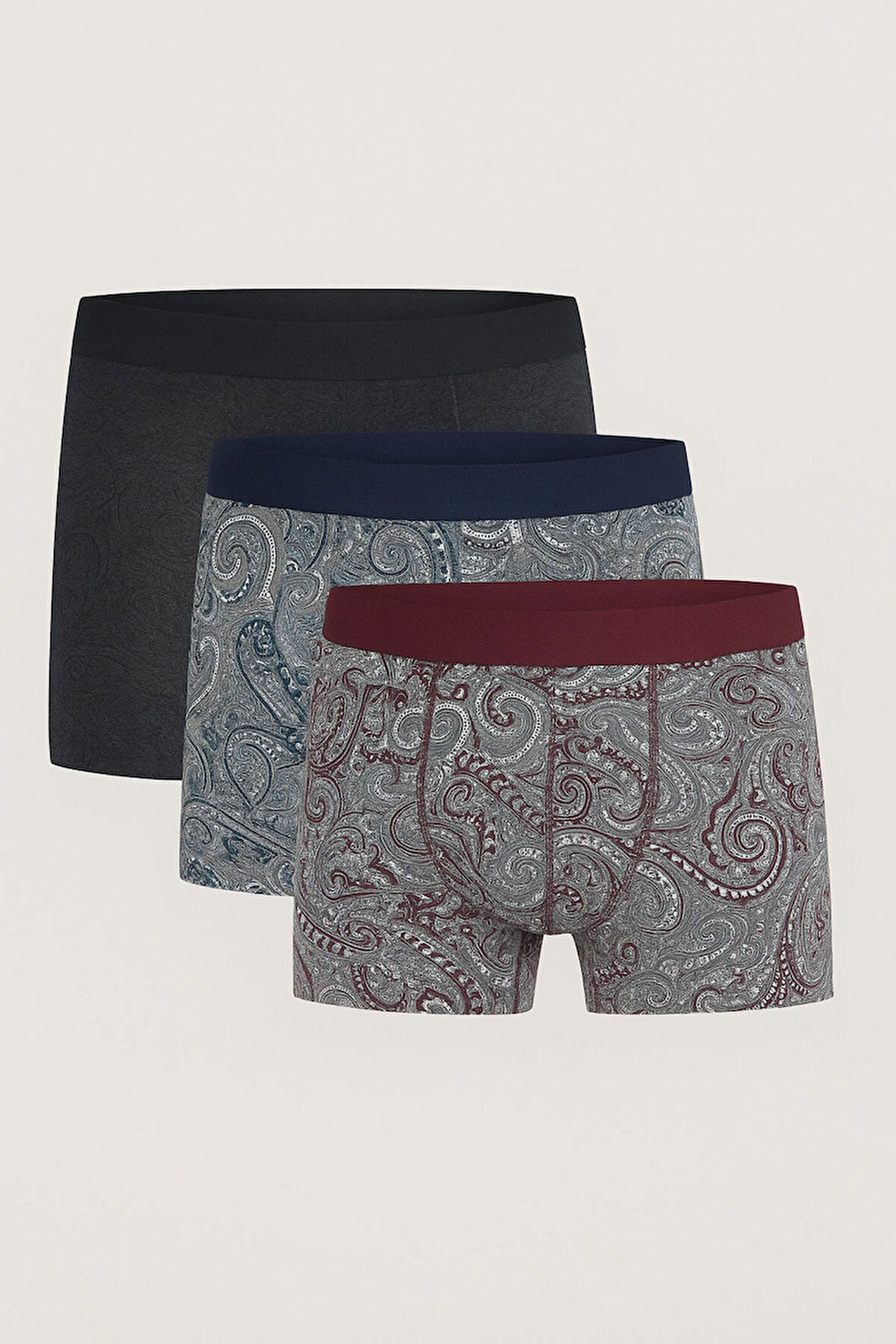 Erkek Karışık Desenli Modal 3'lü Boxer