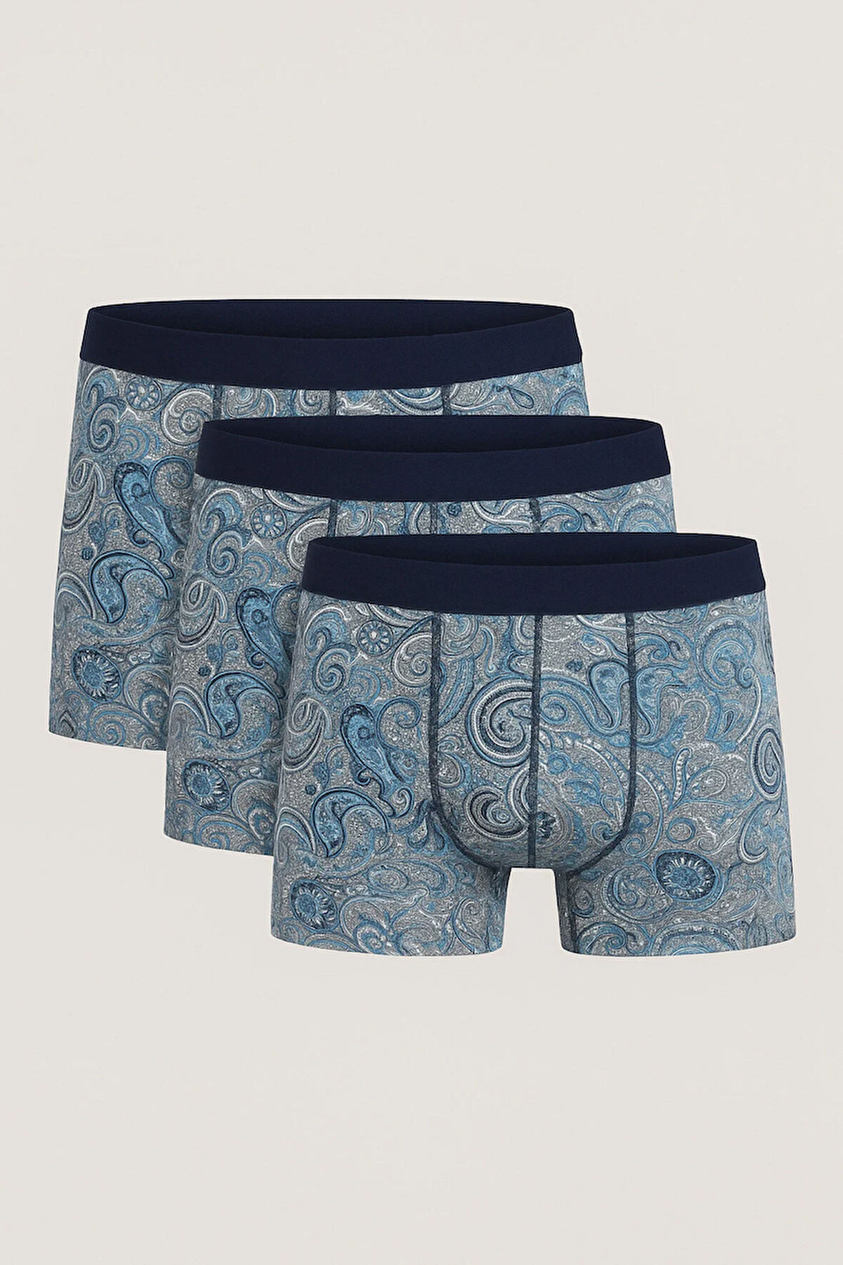 Erkek Karışık Desenli Modal 3'lü Boxer