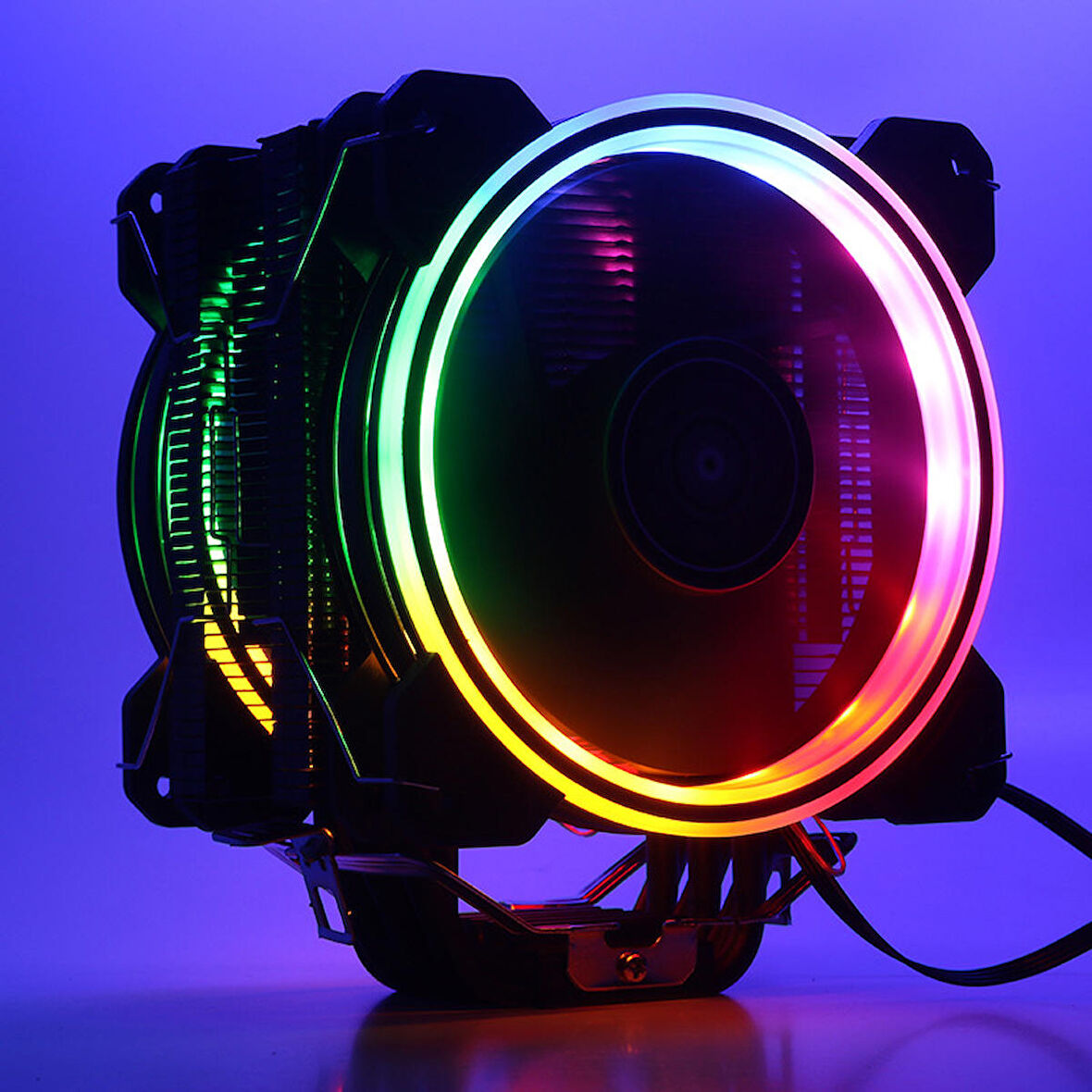 Dark DKCCX128 X128 Freezer 2x12 cm Fixed RGB Led Kule Tipi Intel Amd Soğutucu Fan