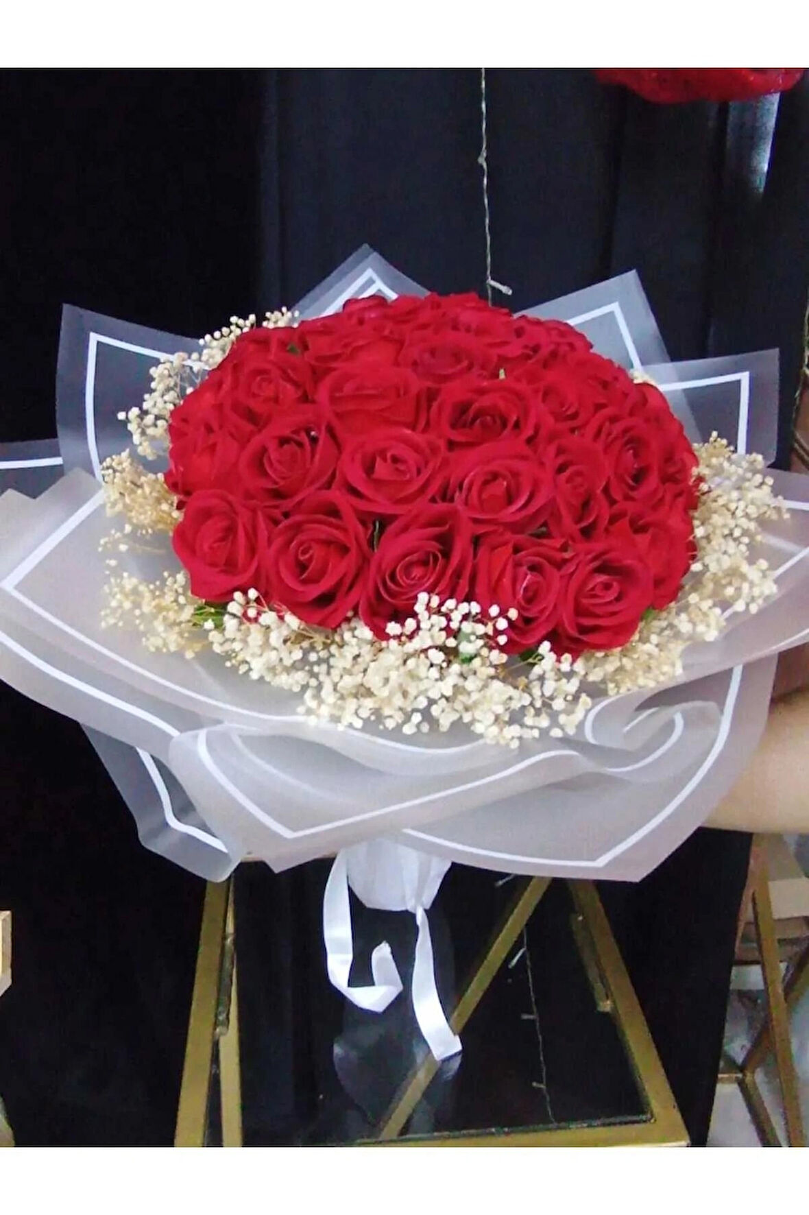 Gerçek Görünümlü Yapay Kadife Gül Kız Isteme Buketi Düğün Nişan Nikah Çiçeği