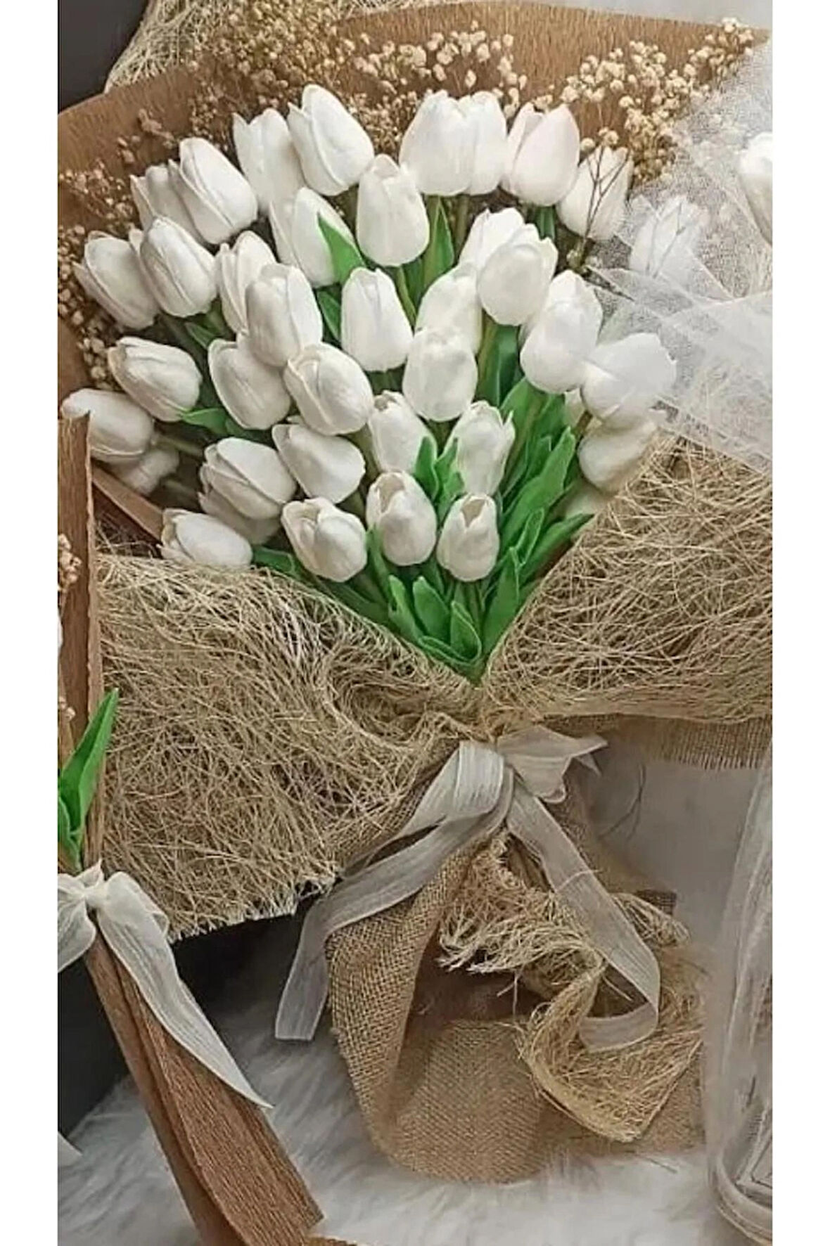  Islak Lale Kız İsteme Buketi Lale Buketi, Gelin Buketi, Sevgiliye Buket Düğün Nikah Buketi