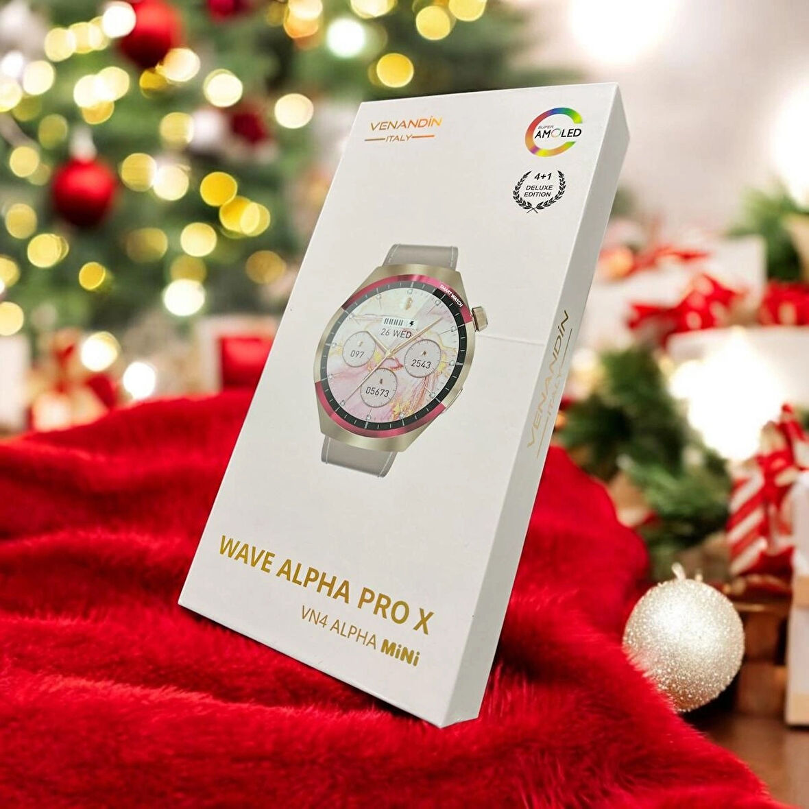 Venandin VN4 Alpha Mini Yeni Model 3 Kordonlu Akıllı Saati Siyah