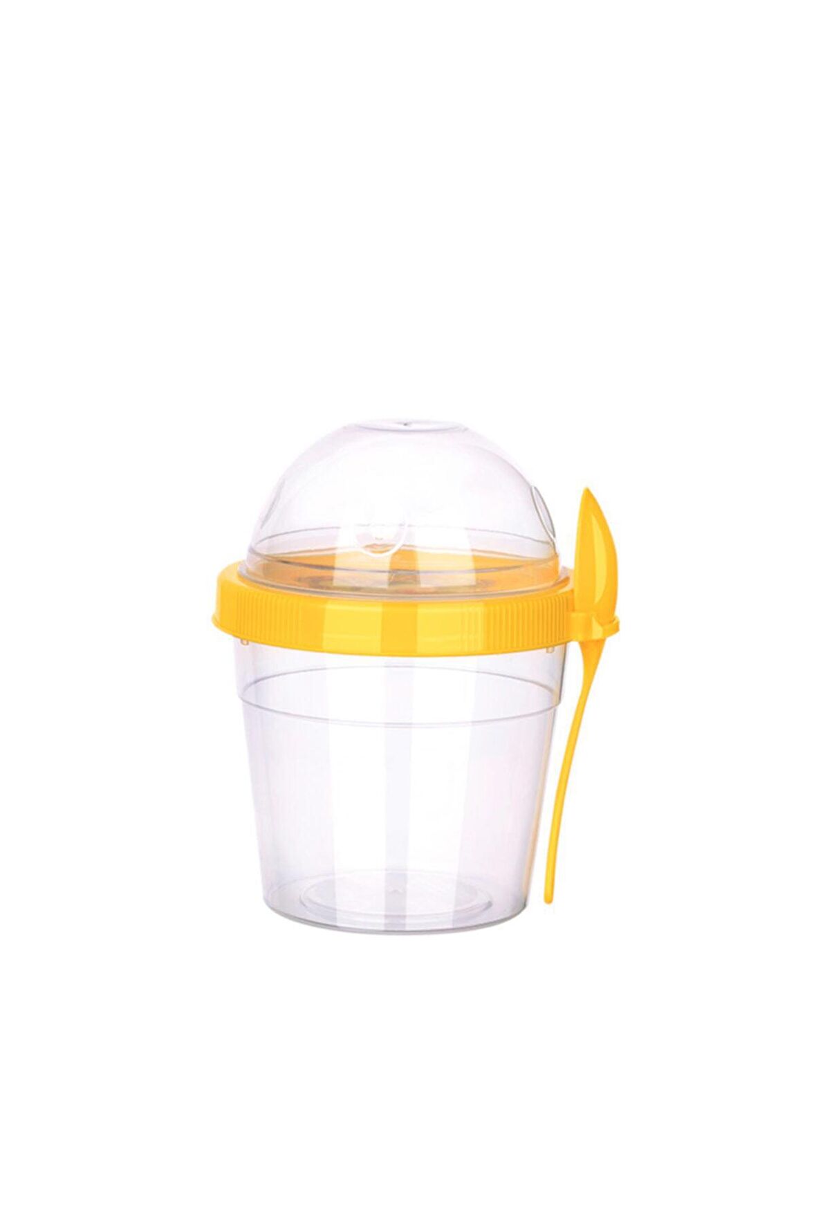 Hazneli Kaşıklı Yoğurt Ve Mama Saklama Kabı 500 Ml---AP-9445S