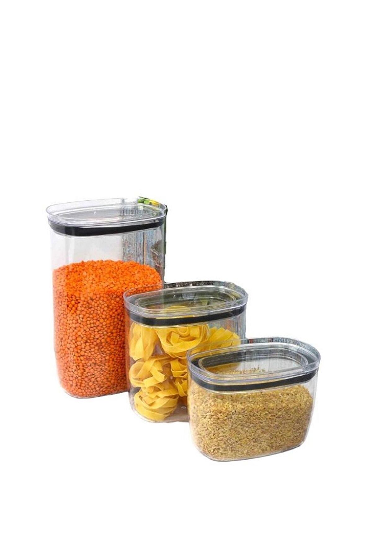 Sızdırmaz 3 Lü Kapaklı Saklama & Erzak Kabı---TP6383940A