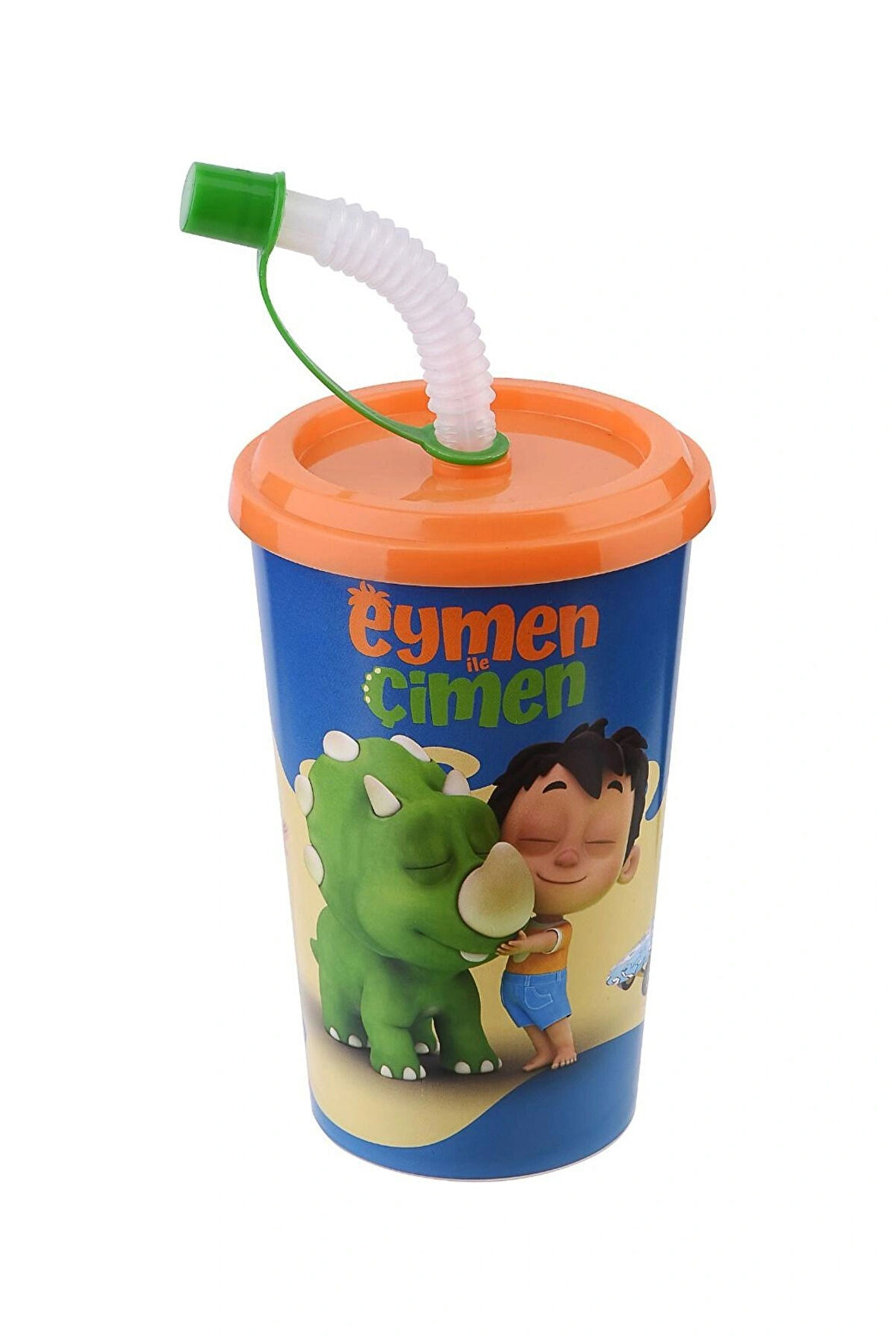 Eymen ile Çimen Lisanslı Kapaklı Pipetli Bardak 400 Ml.