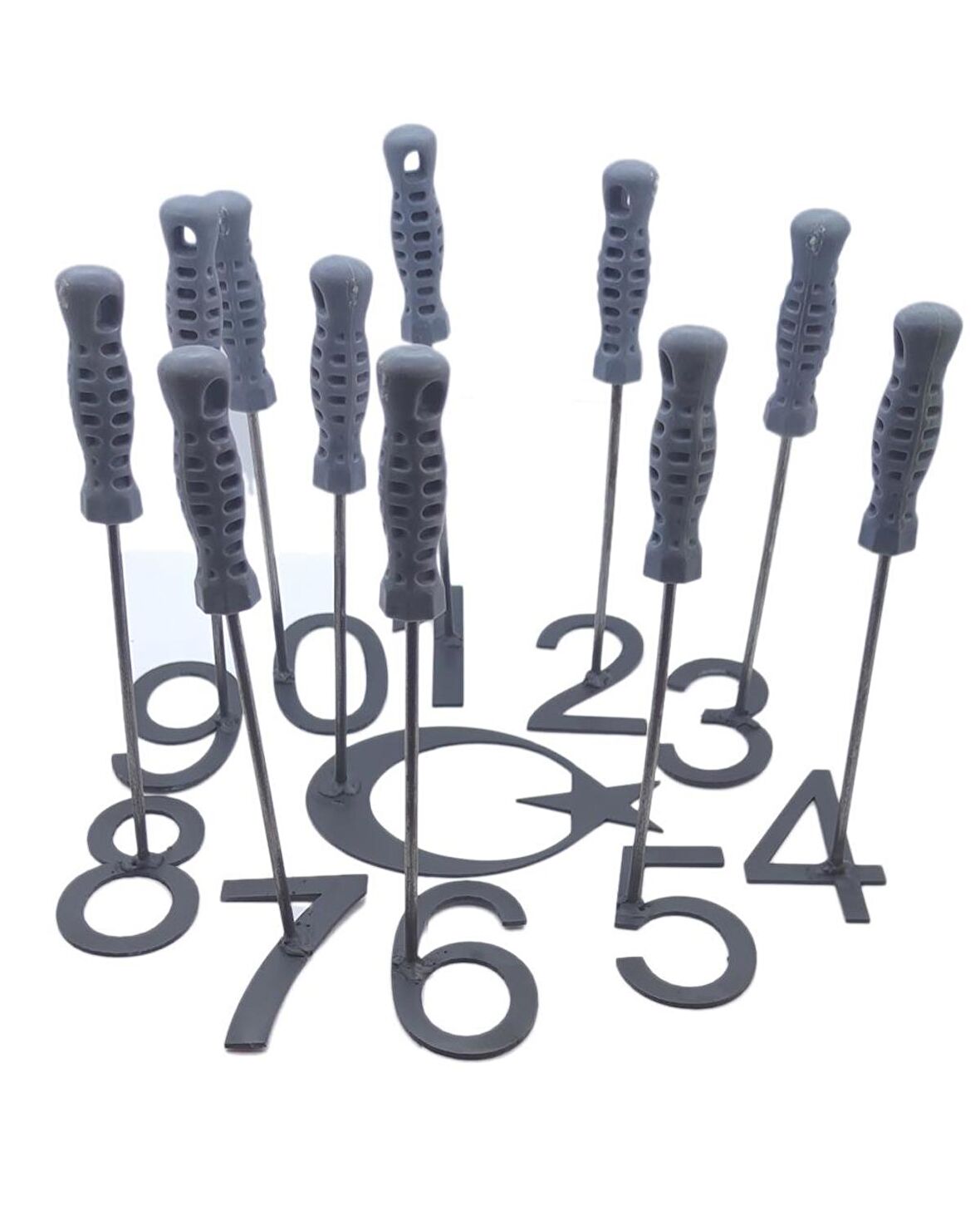 Küçükbaş Damga Seti Ay Yıldızlı 12 Cm