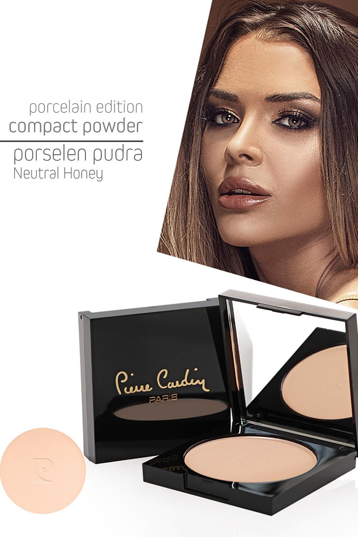 Pierre Cardin Porcelain Edition Compact Powder - Pudra - Neutral Honey