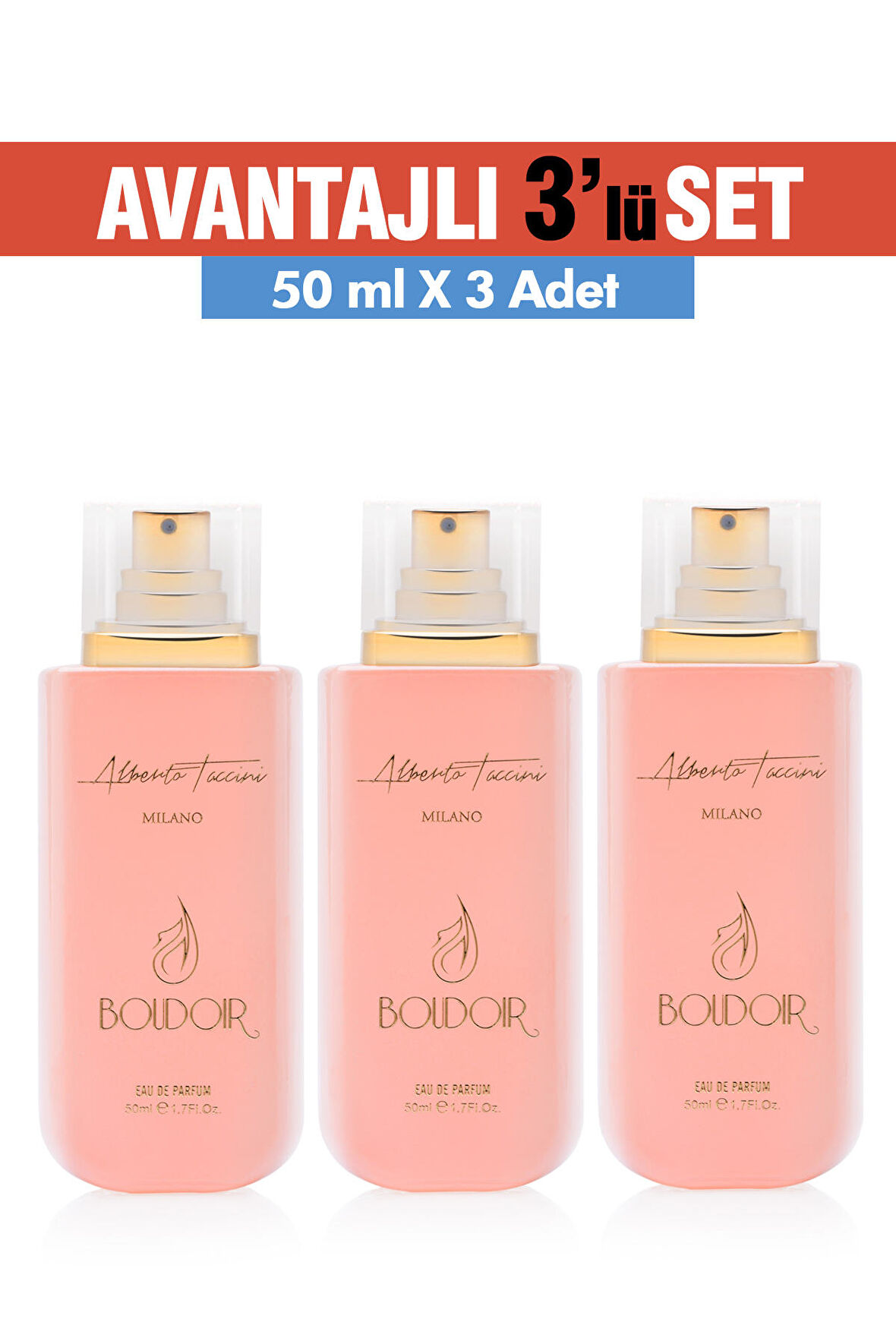 3'Lü Set Alberto Taccini  Boudoir Kadın Parfüm