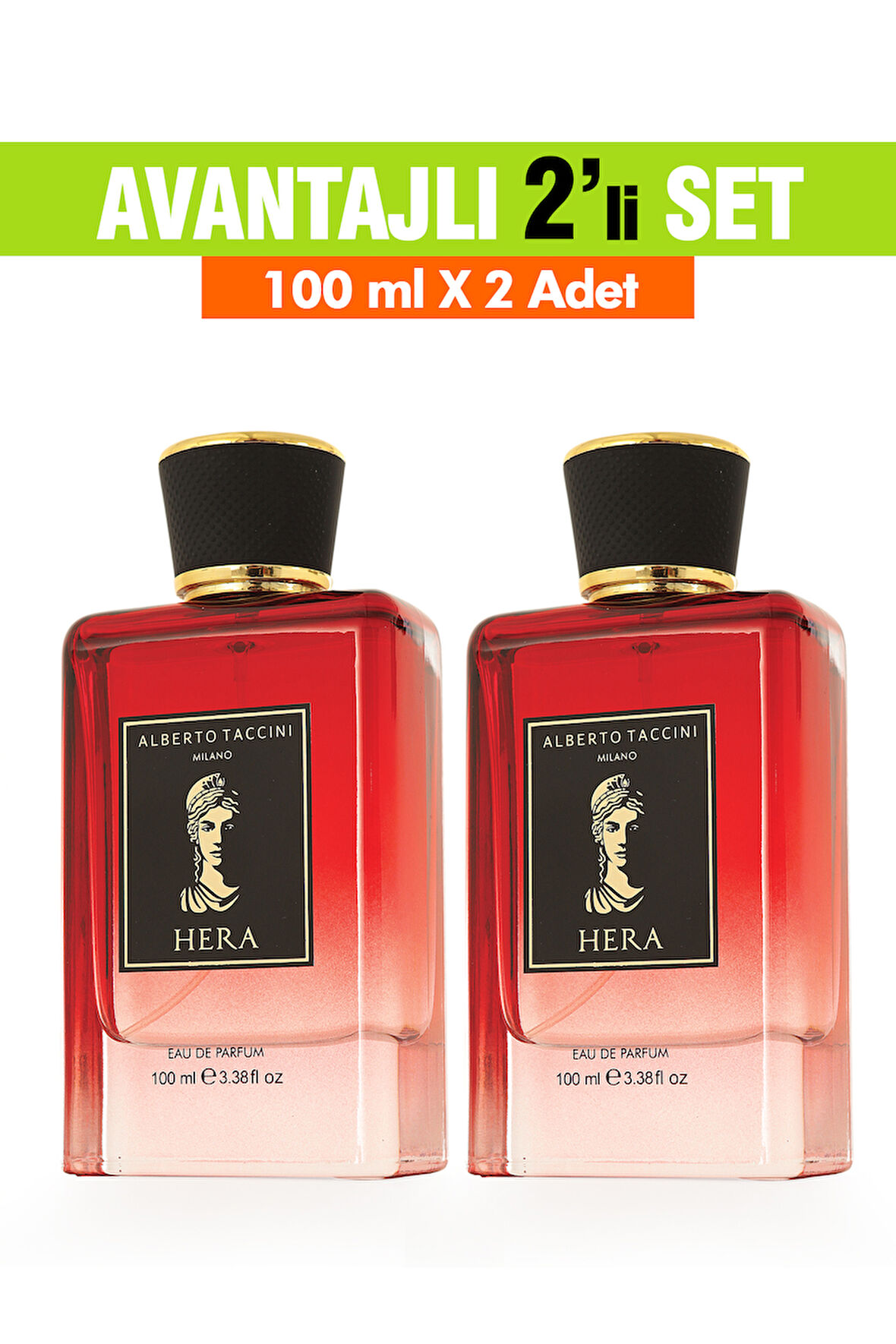 2'Li Set  Alberto Taccini  HERA Kadın Parfümü - 100 ml