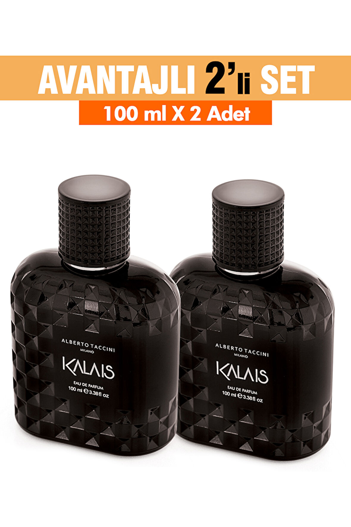 2'Li Set  Alberto Taccini KALAIS Erkek Parfümü - 100 ml
