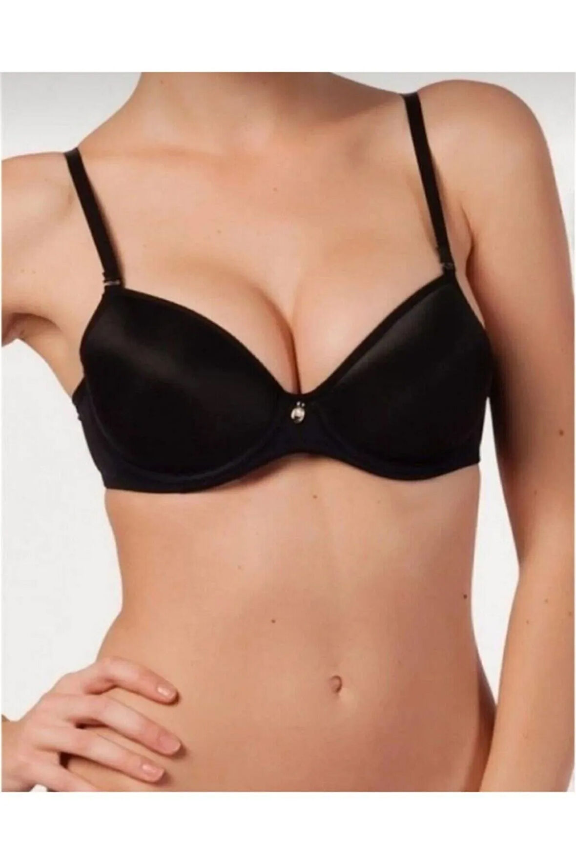 Kadın Siyah Soft Micro Desteksiz Sütyen