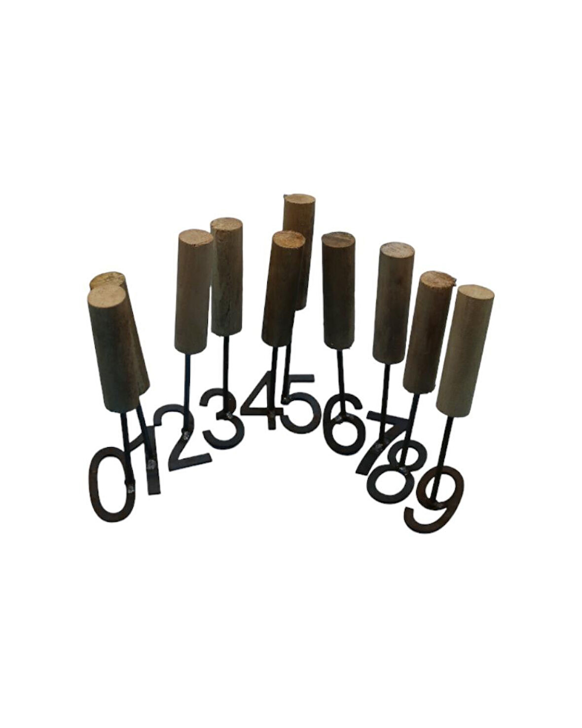 Ahşap Saplı Küçükbaş Kuzu Oğlak Numara Damga Seti