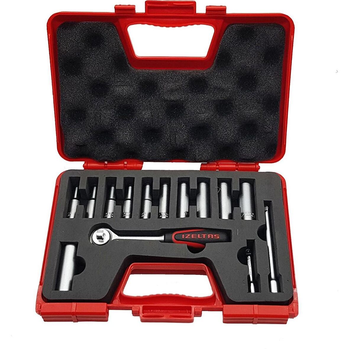 İzeltaş 14 Parça Derin Lokma Takımı 1/4" İnç