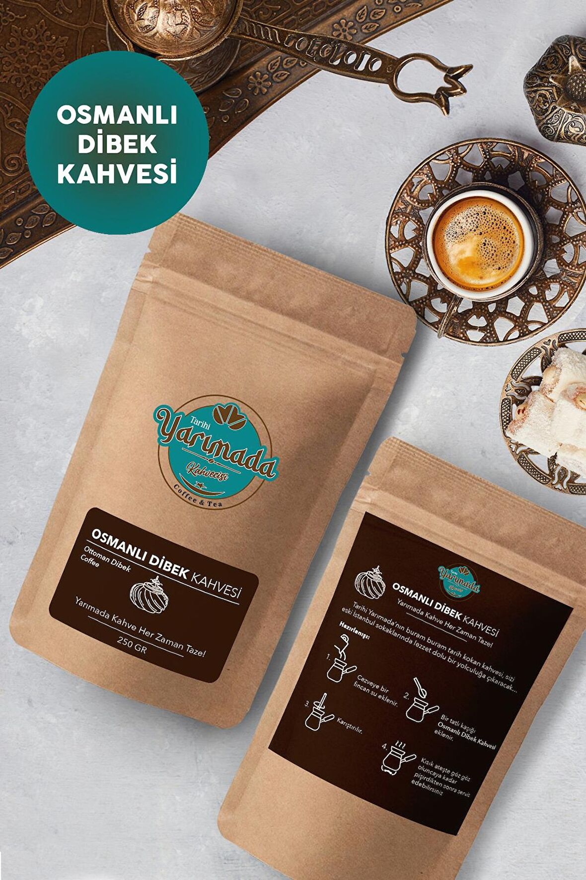 Tarihi Yarımada Kahvecisi 250 gr Dibek Kahvesi