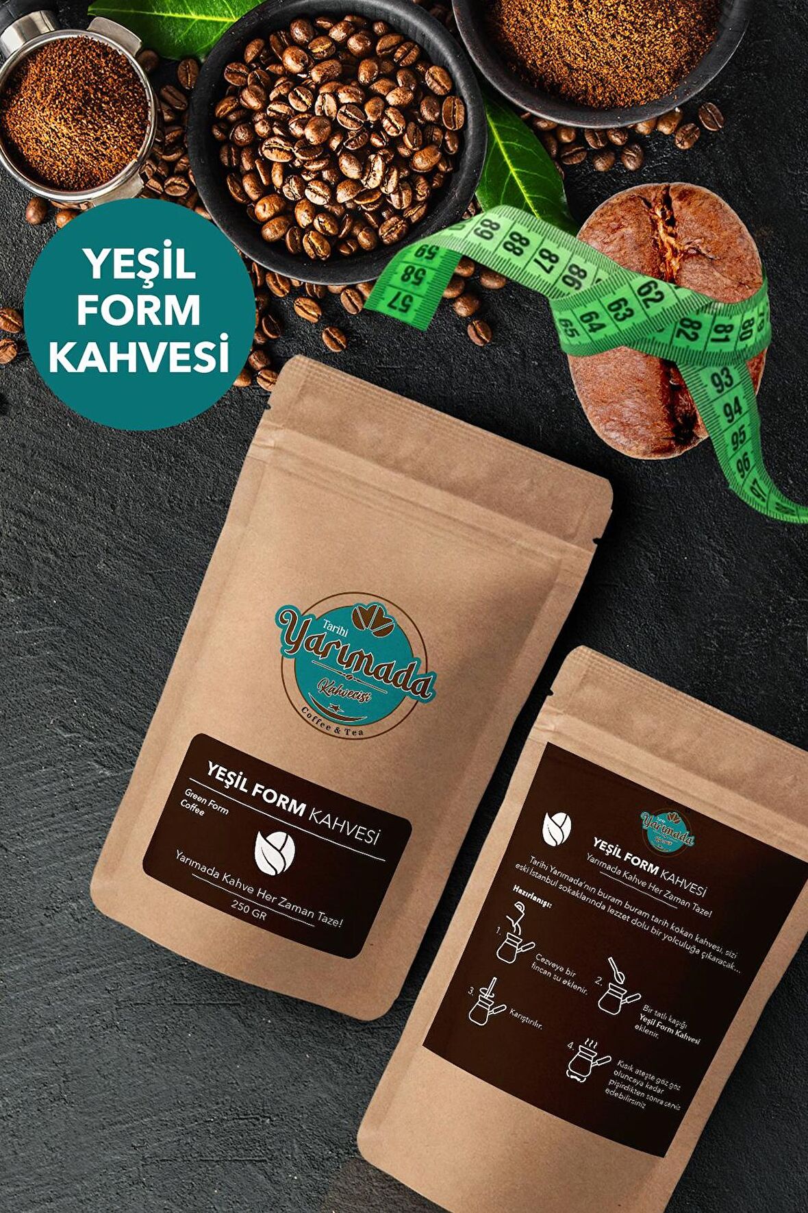 Tarihi Yarımada Kahvecisi 250 gr Yeşil Türk Kahvesi