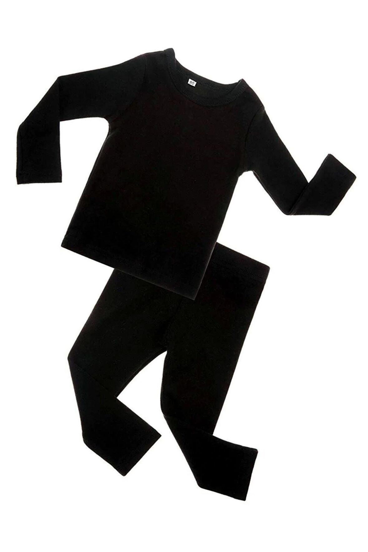 Kız Çocuk Siyah  1'li Paket 0835-836 Termal Takım