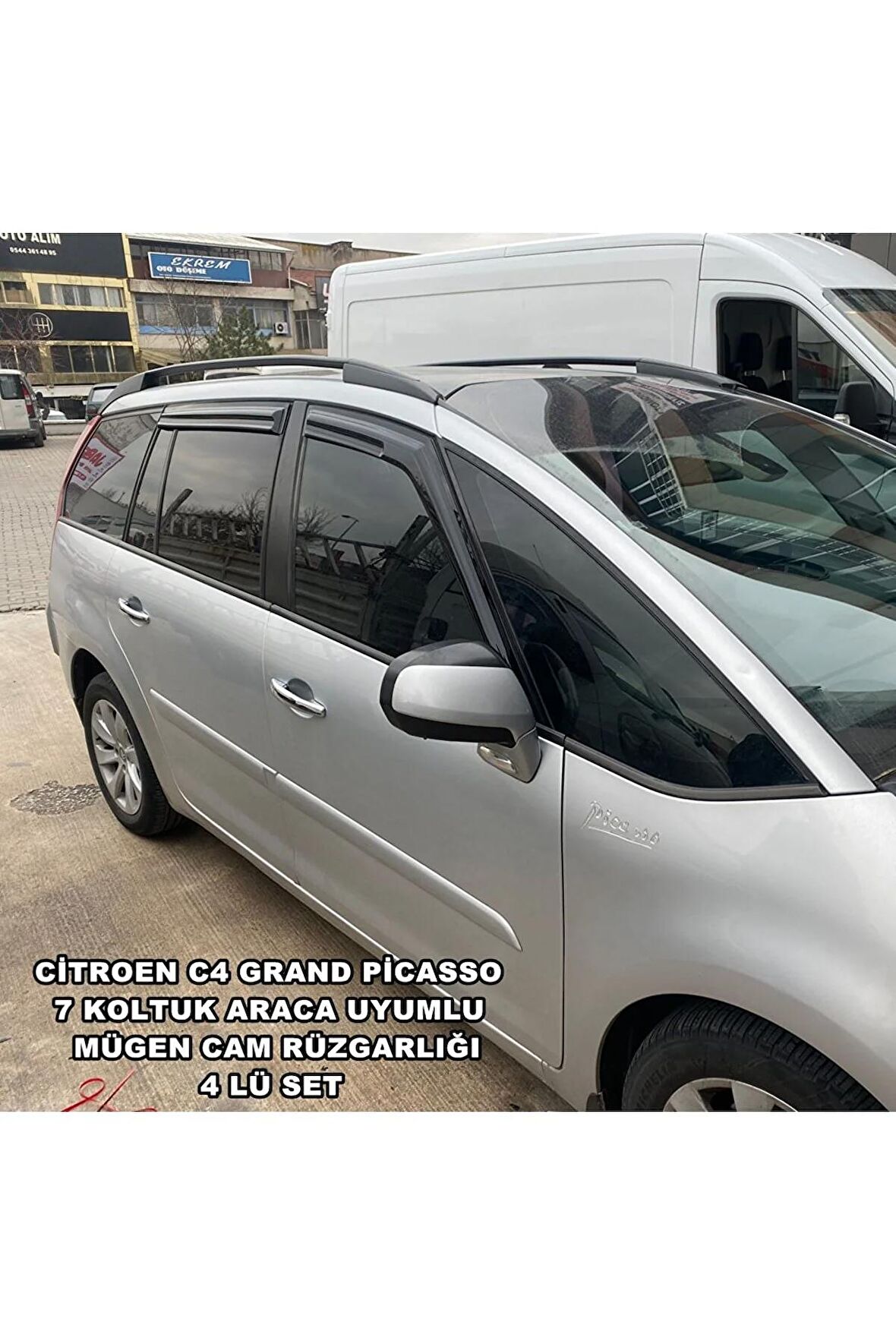 Citroen C4 Grand Picasso 7 Koltuk Araca Uyumlu Mügen Cam Rüzgarlığı 2007-2012 Arası 4 Lü Set-