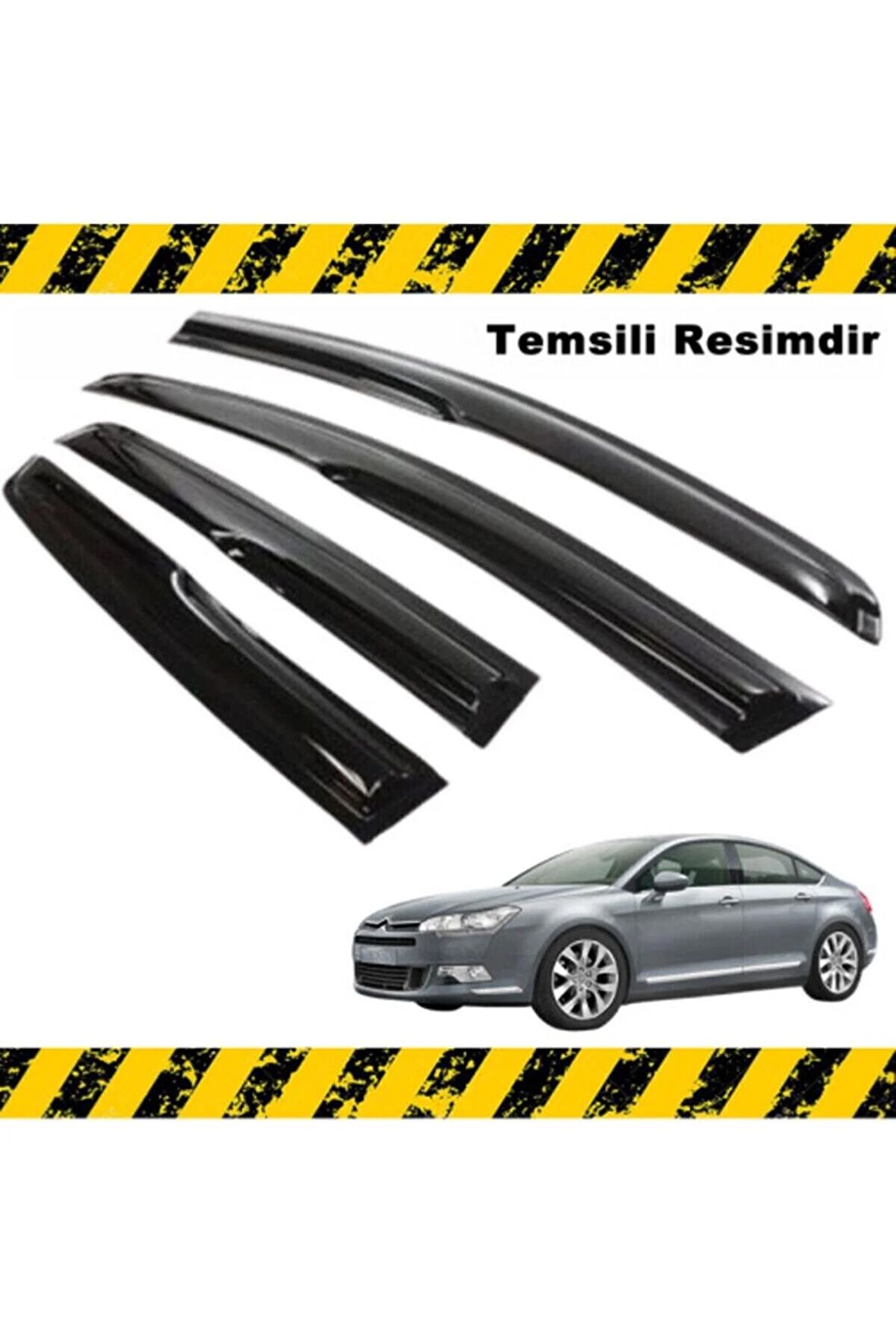 Citroen C5 Mügen Cam Rüzgarlığı Sedan 2008 - 2015 Arası 4 Lü Set