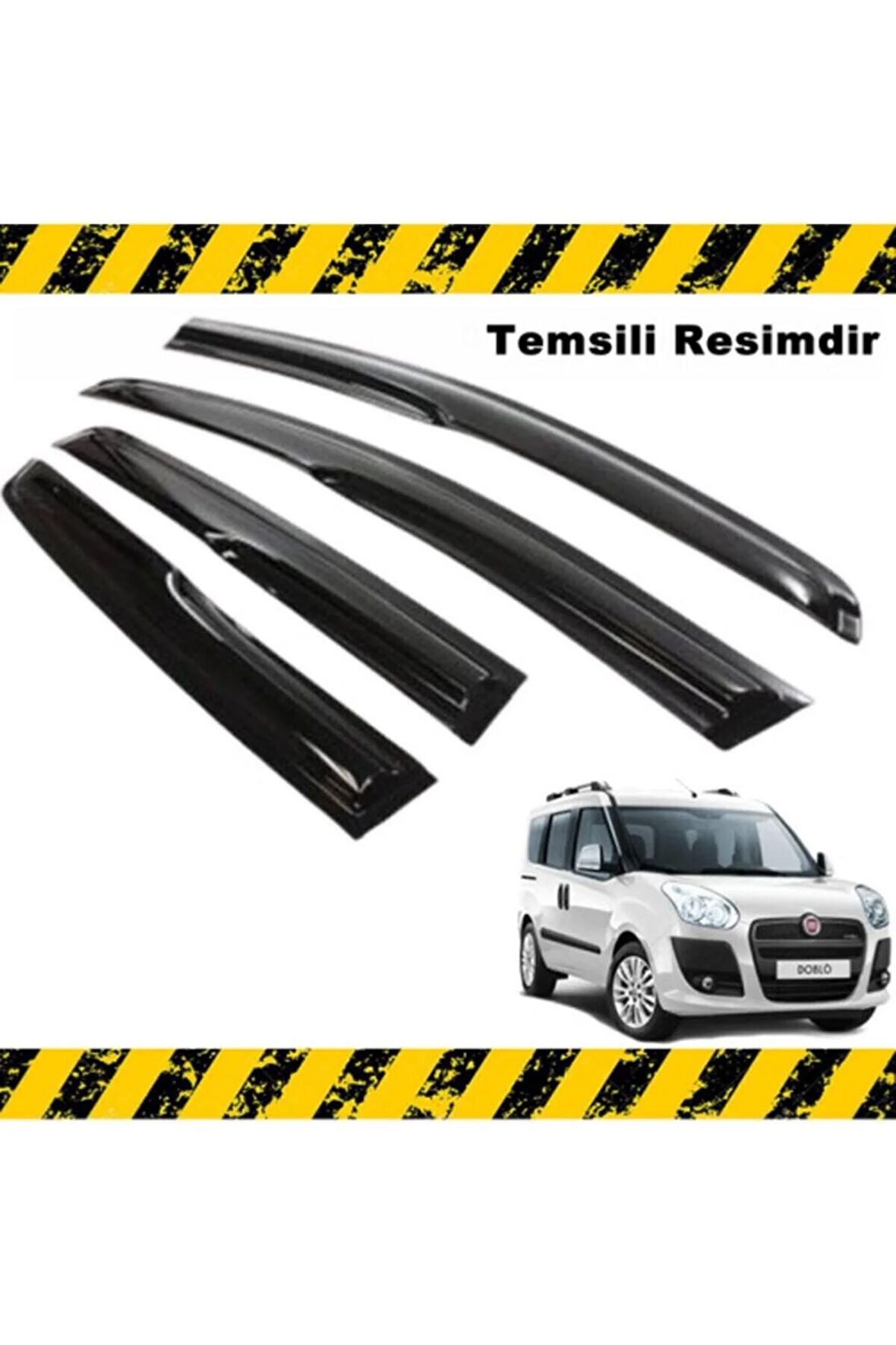 Fiat Doblo 2 Mügen Cam Rüzgarlığı 2010-2020 Arası 4 Lü Set