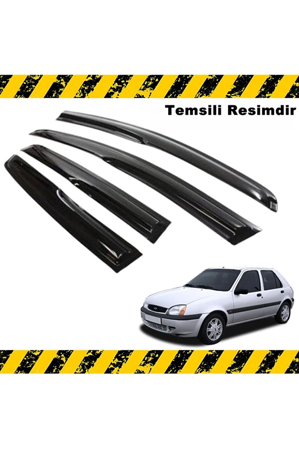 Ford Fiesta Mügen Cam Rüzgarlığı 1990 - 2002 Arası 4 Lü Set
