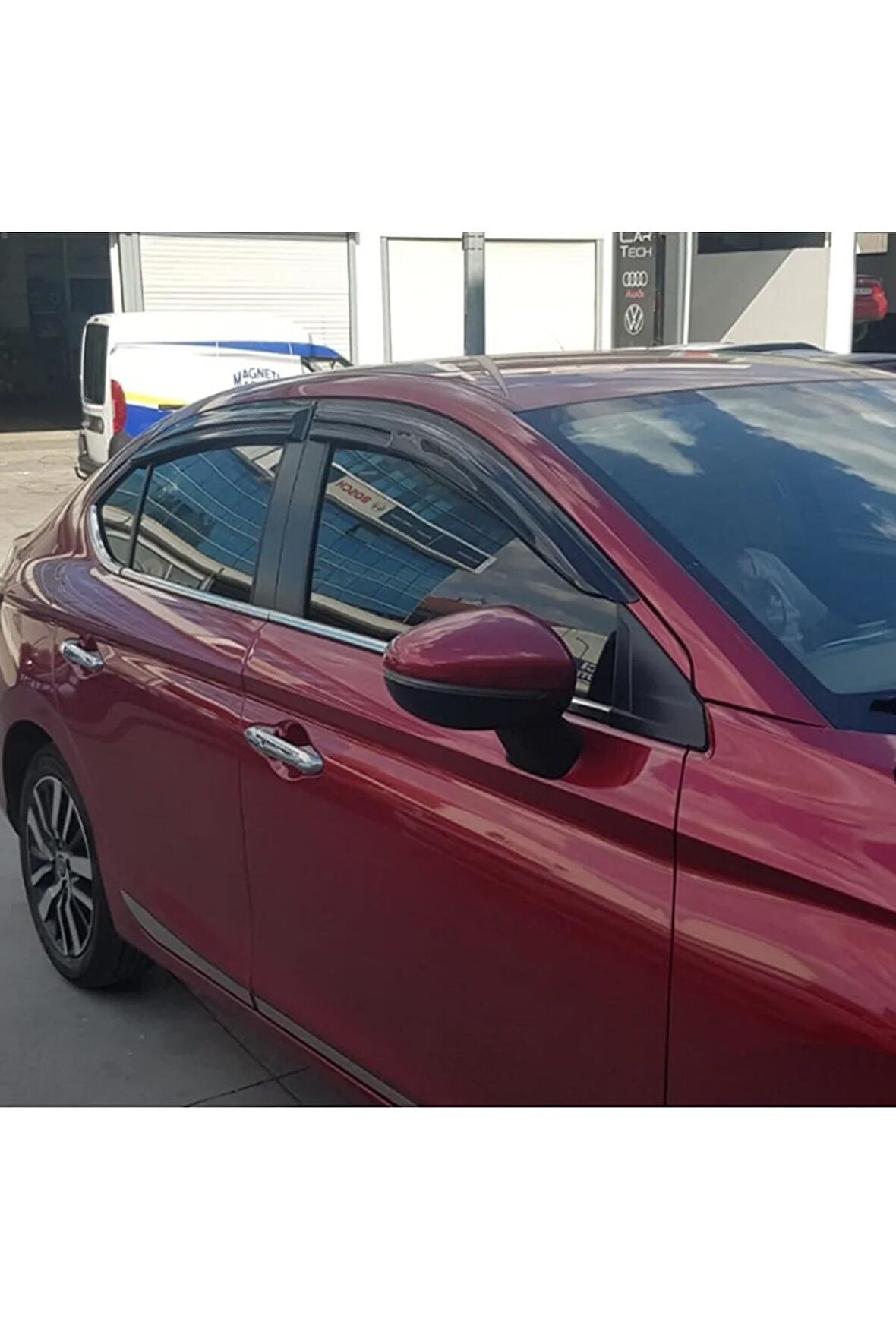 Honda City Mügen Cam Rüzgarlığı 2021 Sonrası Kasalar 4 Lü Set Mügen Cam Rüzgarlığı - caraks