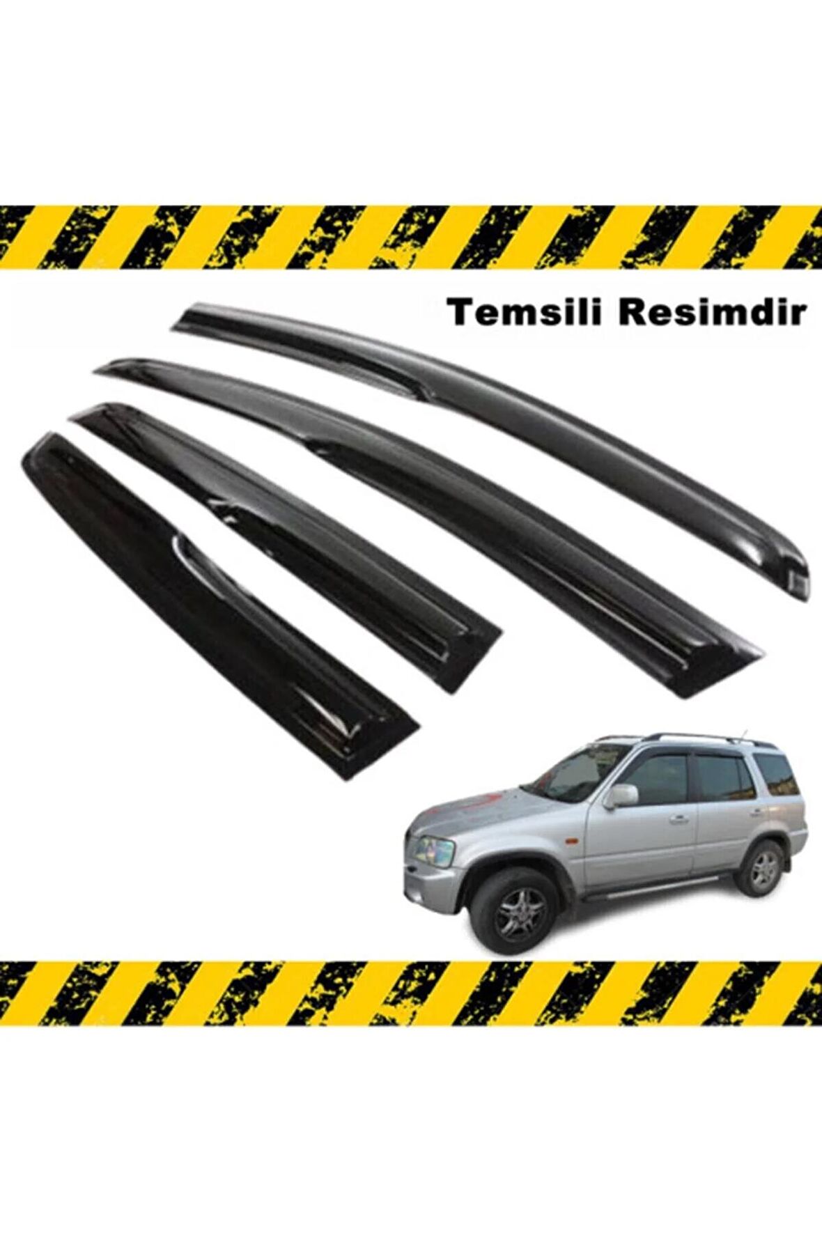Honda Crv Mügen Cam Rüzgarlığı 1997 - 2002 Arası 4 Lü Set