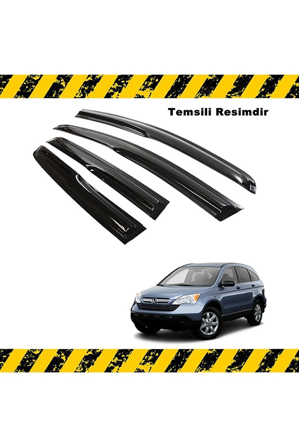 Honda Crv Mügen Cam Rüzgarlığı 2007-2012 Arası 4 Lü Takım