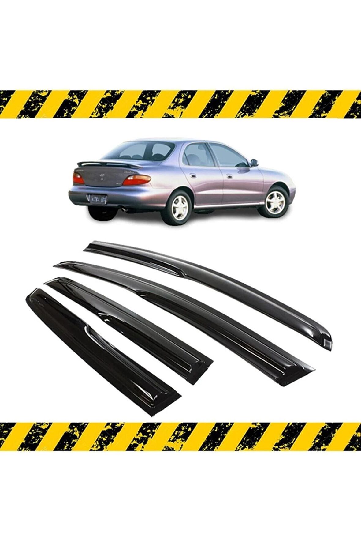 Hyundai Elantra Mügen Cam Rüzgarlığı 1996 - 2001 Arası 4 Lü Set
