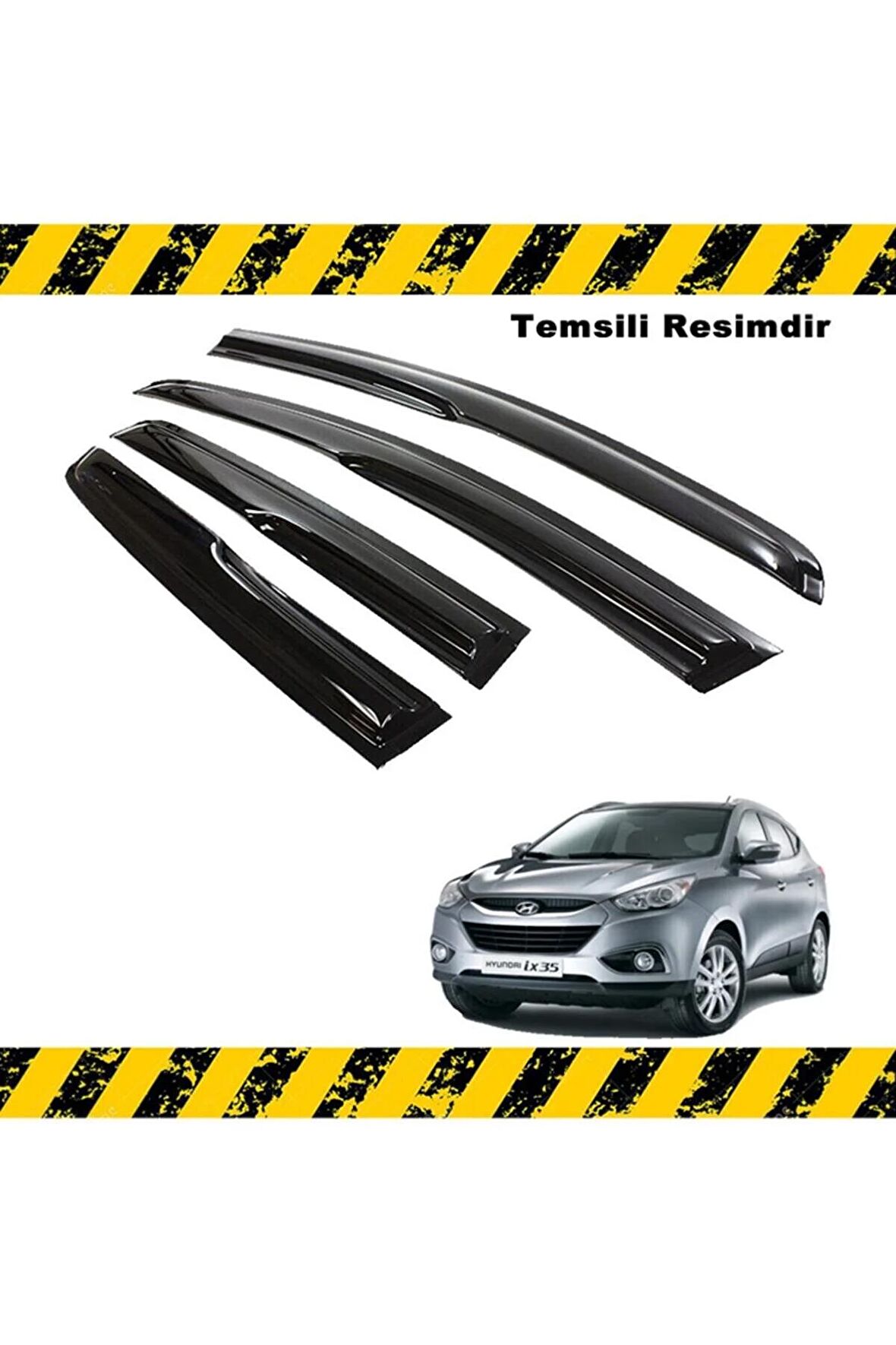 Hyundai Ix35 Mügen Cam Rüzgarlığı 2010 - 2015 Arası 4 Lü Takım