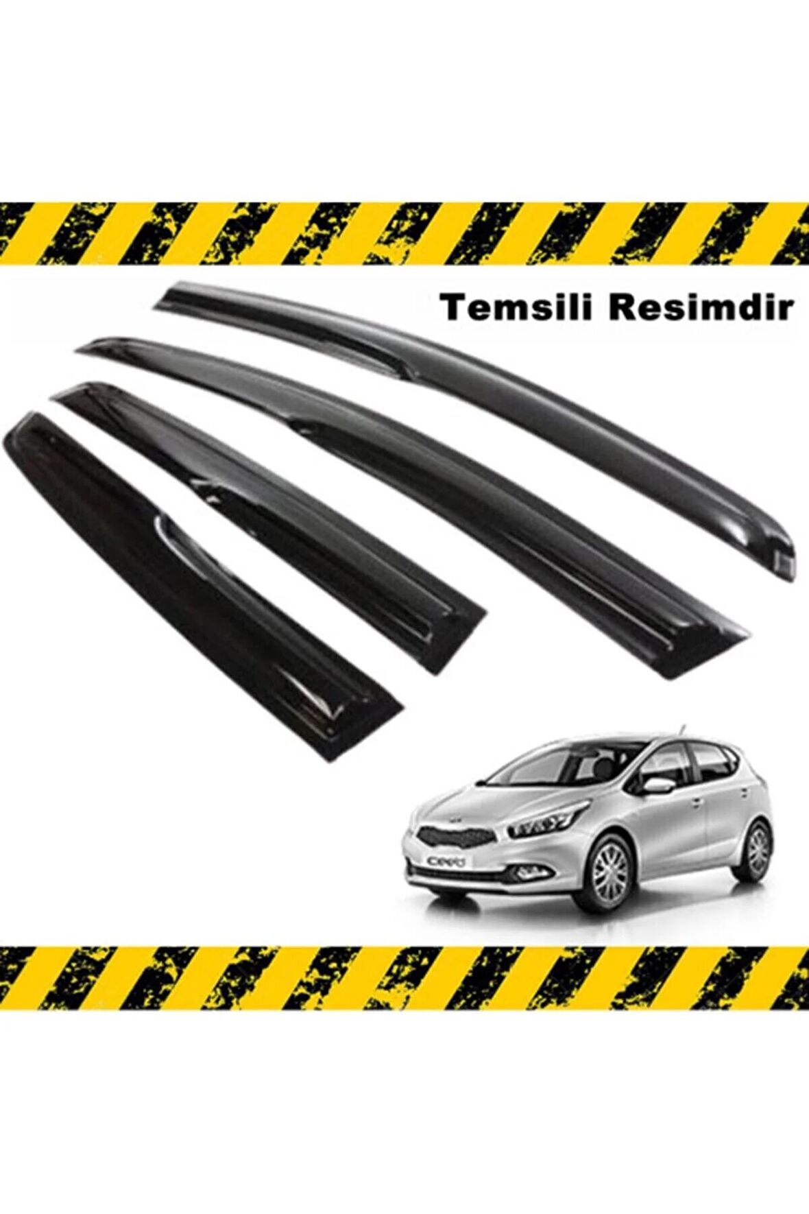 Kia Ceed Mügen Cam Rüzgarlığı 2012 - 2017 Arası 4 Lü Set