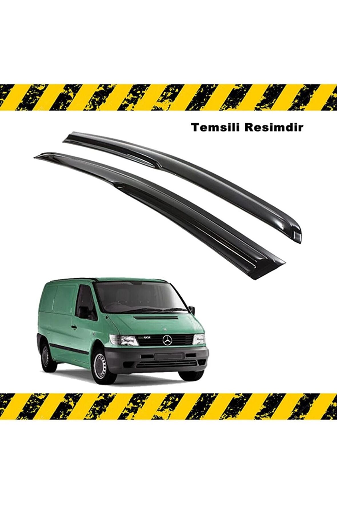 Mercedes Vito Mügen Cam Rüzgarlığı 1996-2003 Arası 2 Li Set