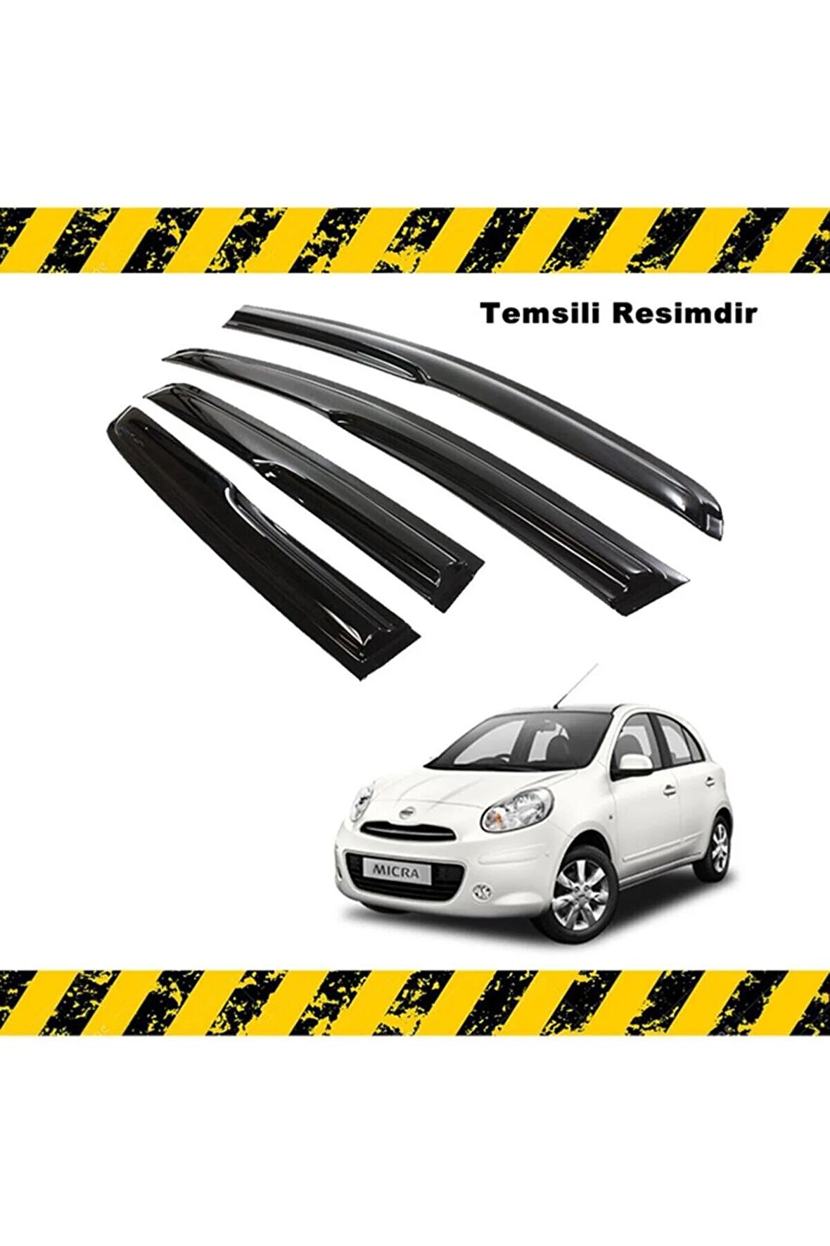 Nissan Micra Mügen Cam Rüzgarlığı 2011 - 2019 Arası 4 Lü Set