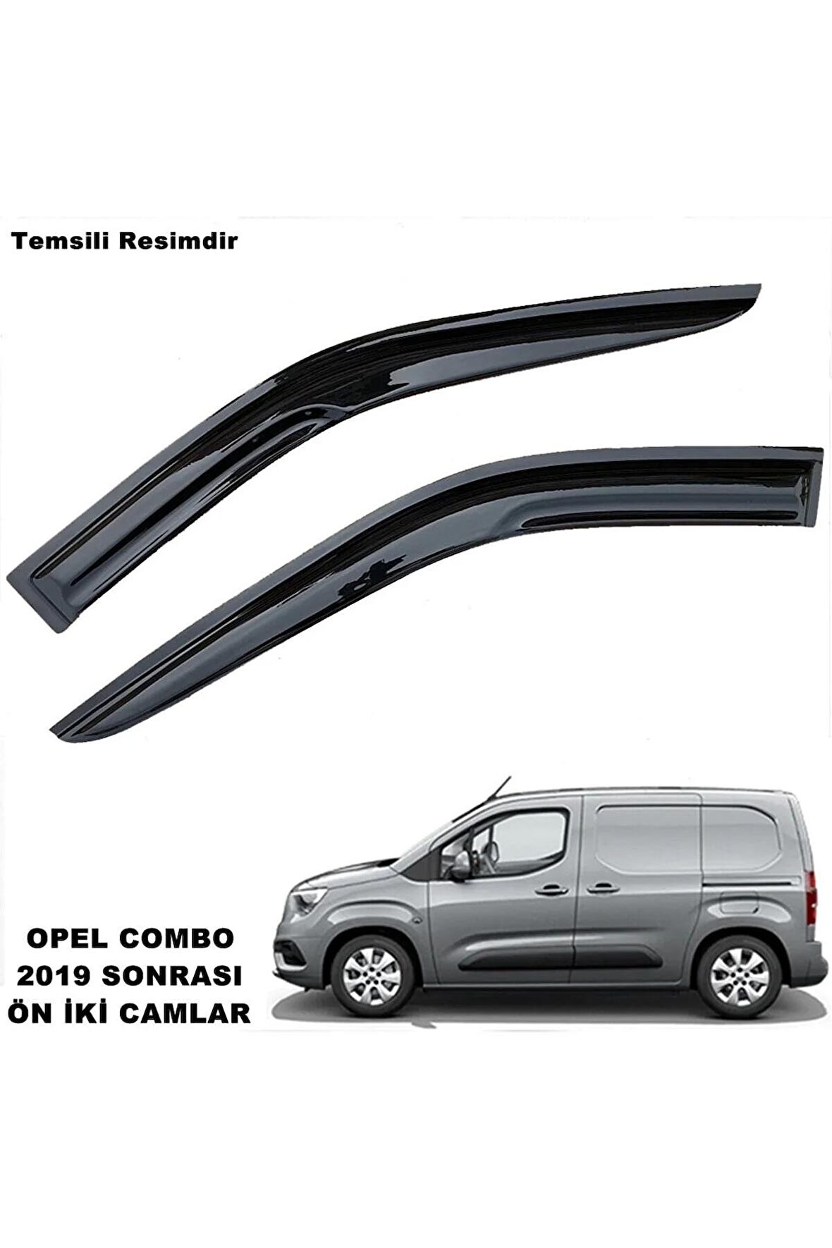 Opel Combo Mügen Cam Rüzgarlığı 2019 Sonrası 2 Li Set Ön Iki Camlar -