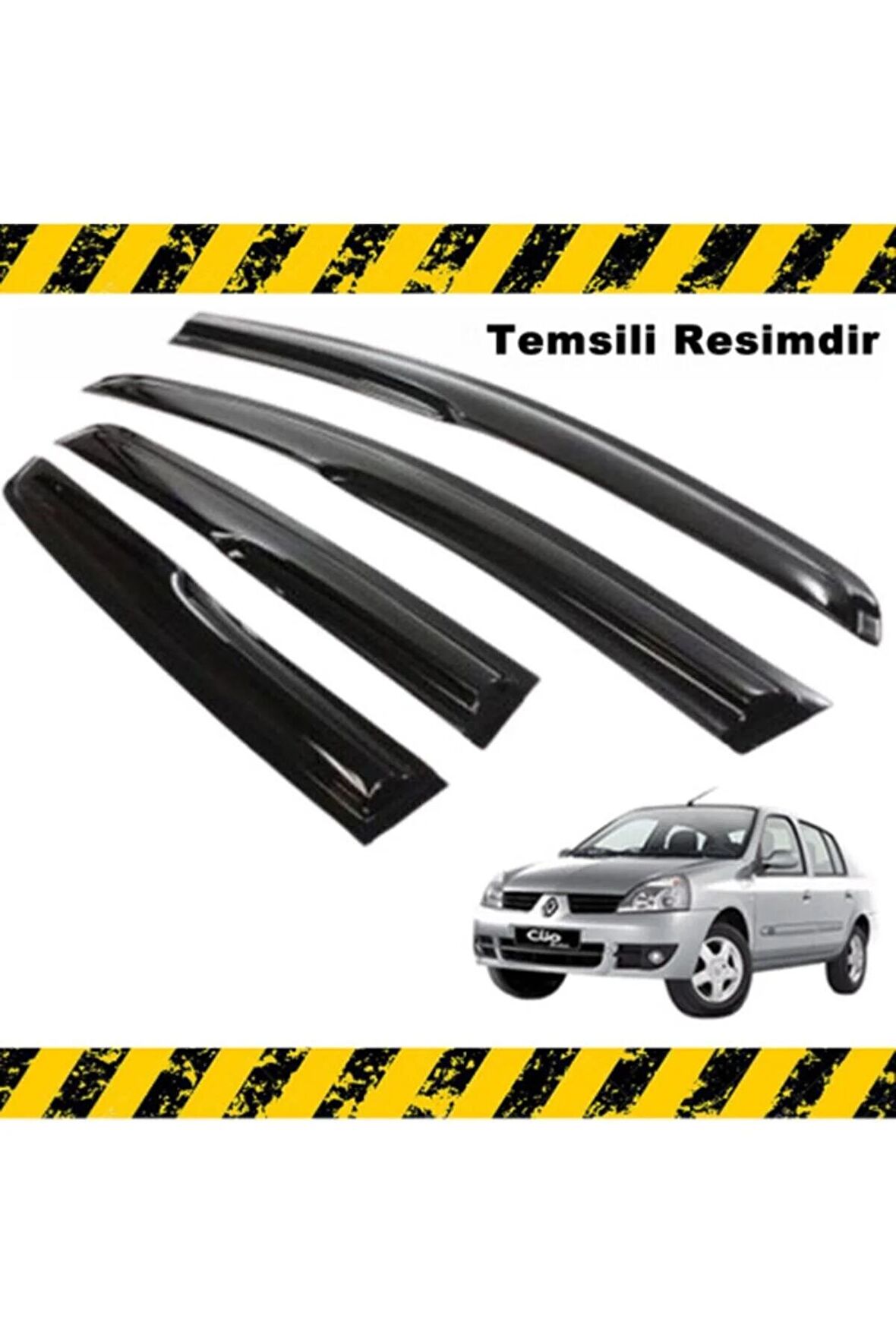 Renault Symbol Mügen Cam Rüzgarlığı 1999-2008 Arası Tüm Kasalar 4 Lü Set