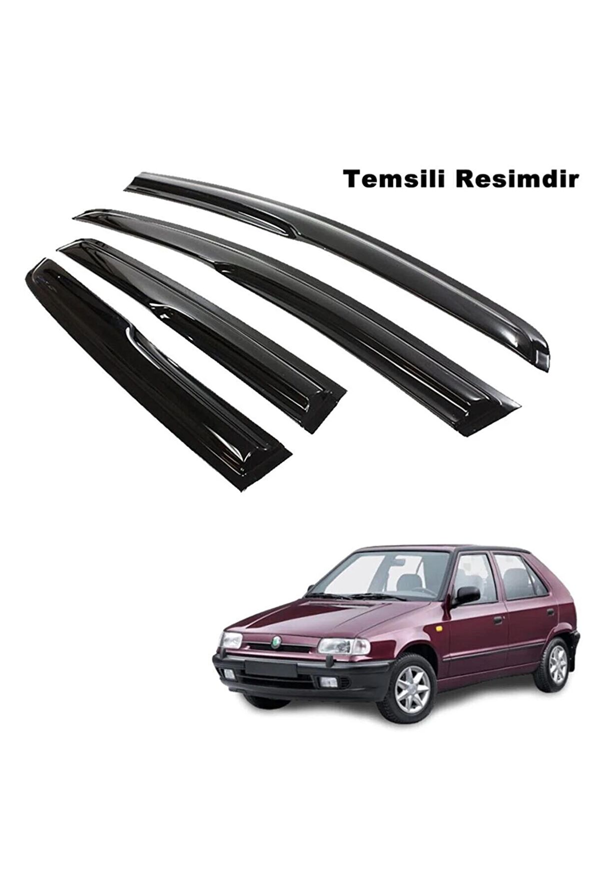 Skoda Favorit Mügen Cam Rüzgarlığı 1993 Sonrası 4 Lü Takım