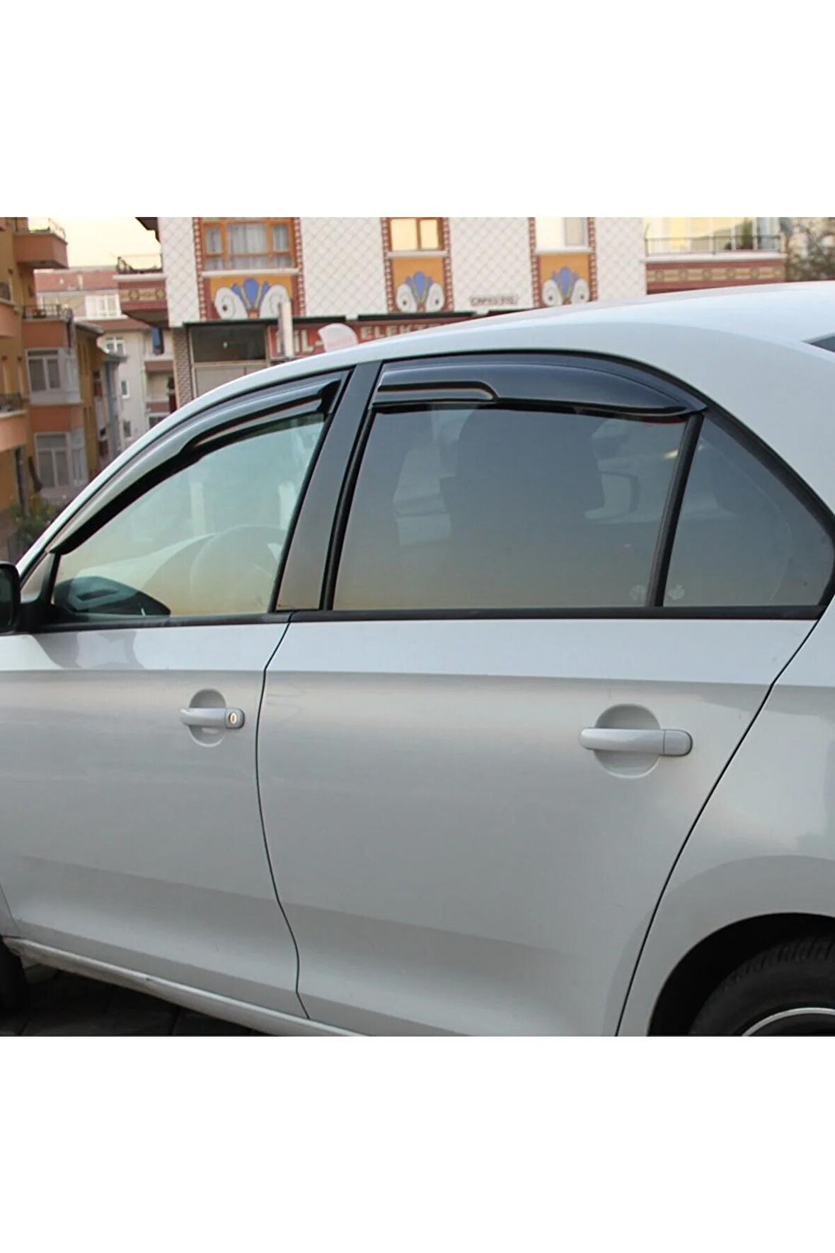 Skoda Rapid Sedan Mügen Cam Rüzgarlığı 2012 Sonrası 4 Lü Takım -