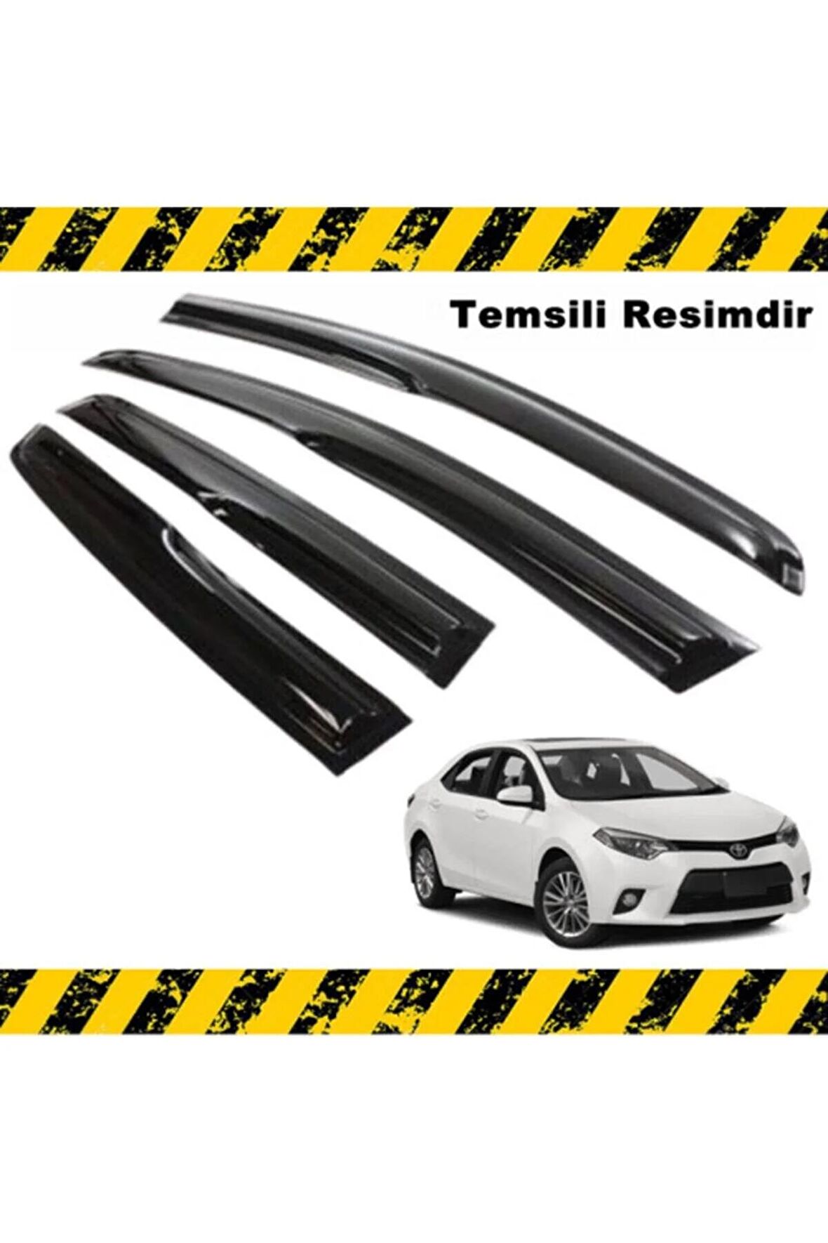 Toyota Corolla Mügen Cam Rüzgarlığı 2013 - 2018 Arası 4 Lü Set