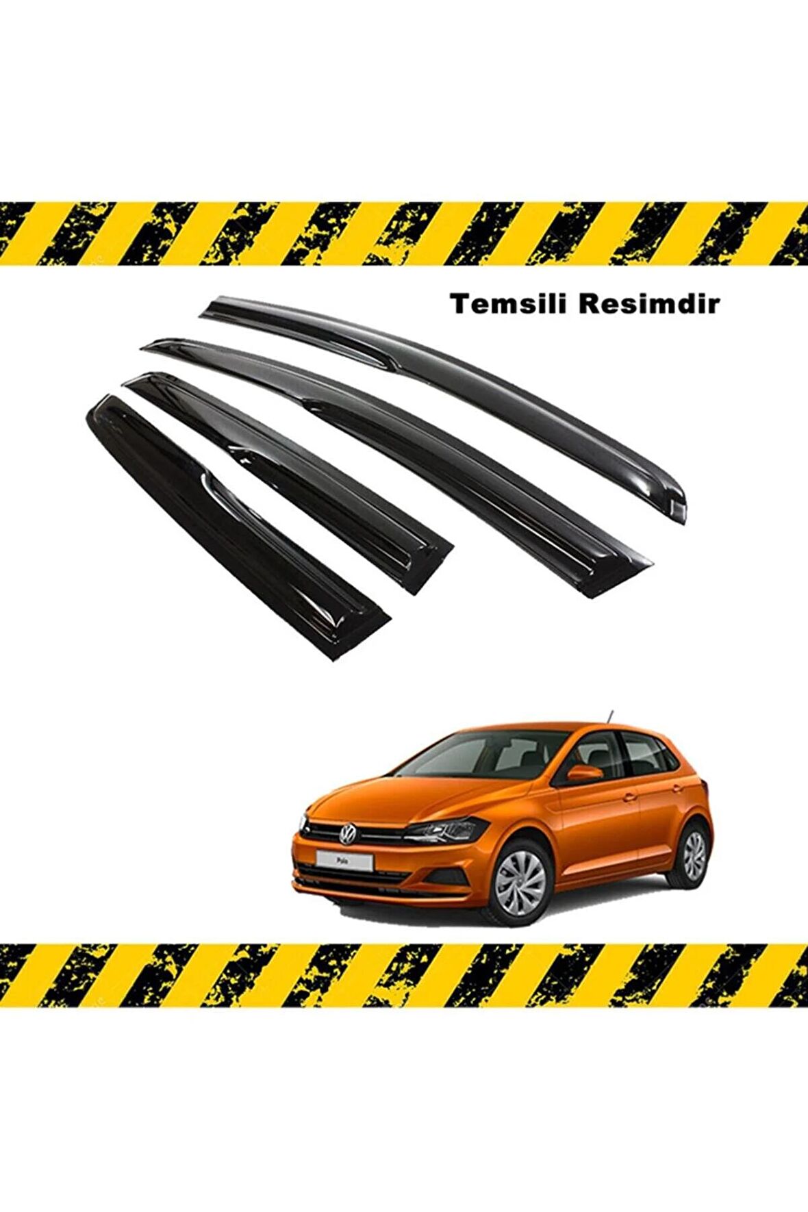 Vw Polo Mügen Cam Rüzgarlığı 2018 Sonrası 4 Lü Set