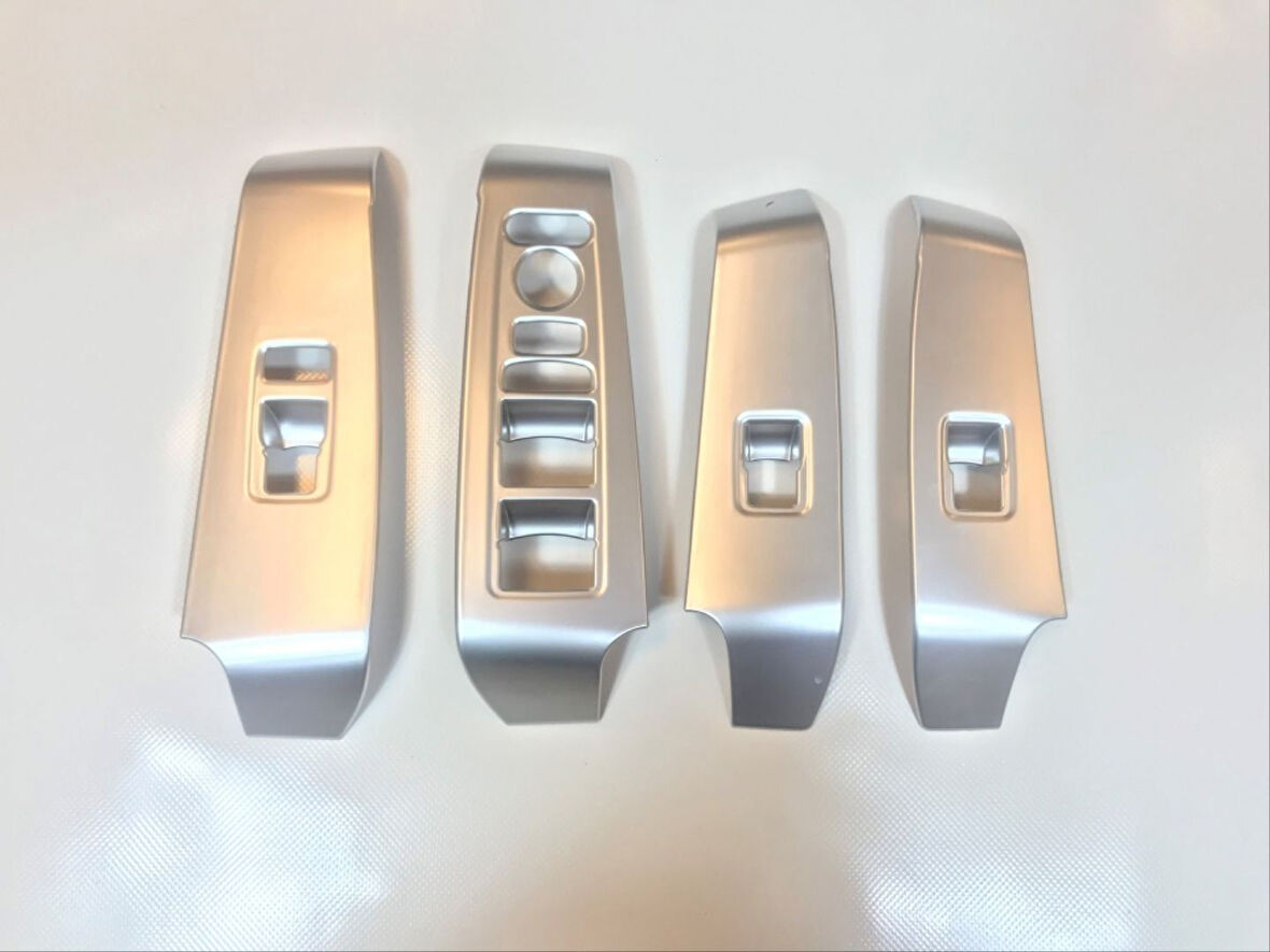Honda  Civic FE1 2022 Uyumlu Cam  Düğme Kaplama - Silver